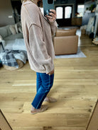Reaching For Fall Ribbed Henley Sweater-ee:some-Anna Kaytes Boutique, Women's Fashion Boutique in Grinnell, Iowa