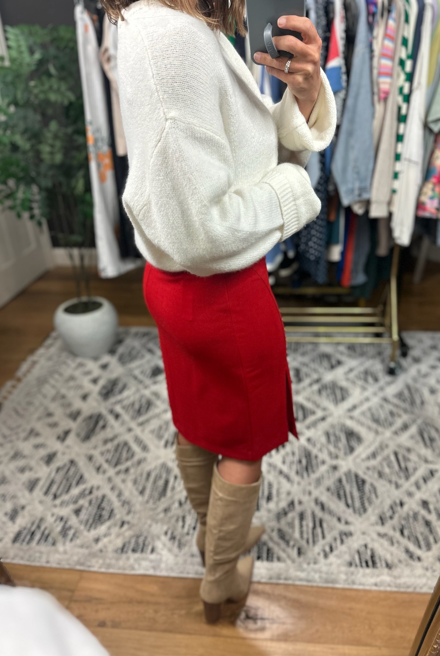 The Second Part Pencil Skirt-Skirts-Olivaceous-Anna Kaytes Boutique, Women's Fashion Boutique in Grinnell, Iowa