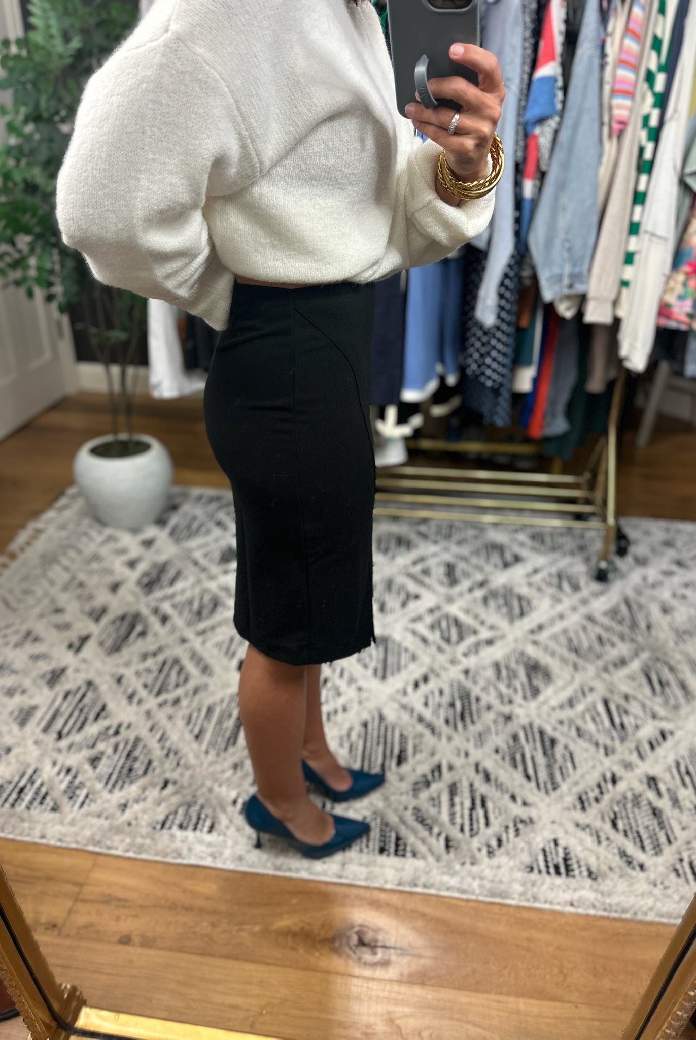 The Second Part Pencil Skirt-Skirts-Olivaceous-Anna Kaytes Boutique, Women's Fashion Boutique in Grinnell, Iowa