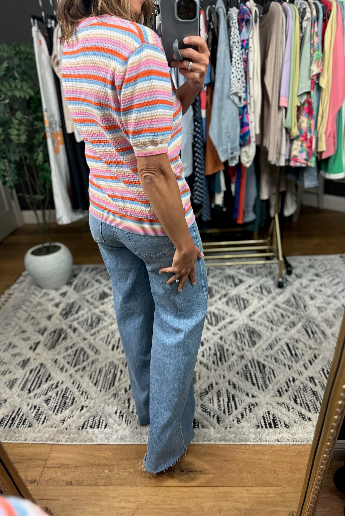 All I Have Short Sleeve Knit Top-Short Sleeves-Hem & Thread-Anna Kaytes Boutique, Women's Fashion Boutique in Grinnell, Iowa