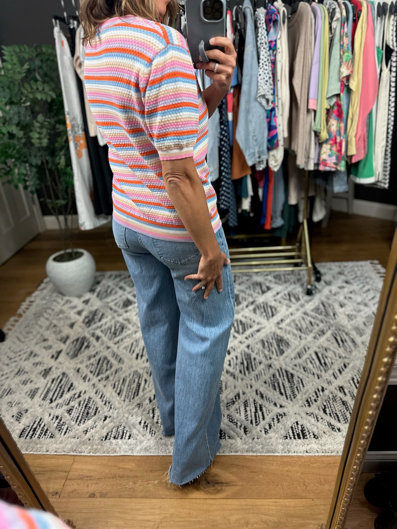 All I Have Short Sleeve Knit Top-Short Sleeves-Hem & Thread-Anna Kaytes Boutique, Women's Fashion Boutique in Grinnell, Iowa