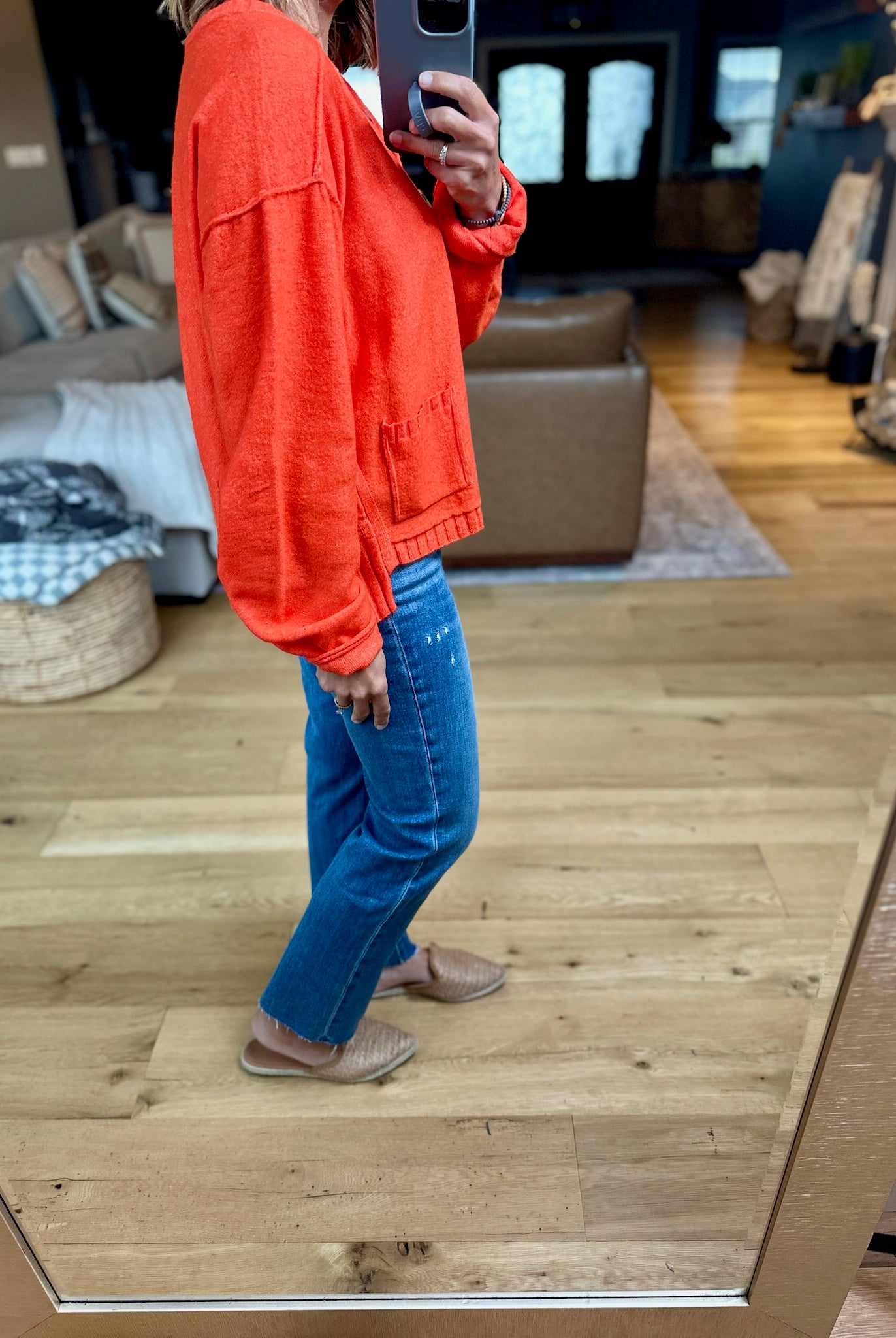 ****Pumpkin Spice Button-Front Cardigan-By Together-Anna Kaytes Boutique, Women's Fashion Boutique in Grinnell, Iowa