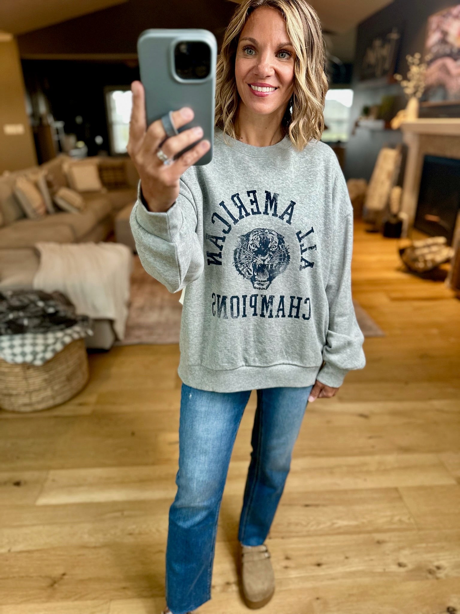 Z-Supply Champs Sunday Sweatshirt-Z Supply-Anna Kaytes Boutique, Women's Fashion Boutique in Grinnell, Iowa