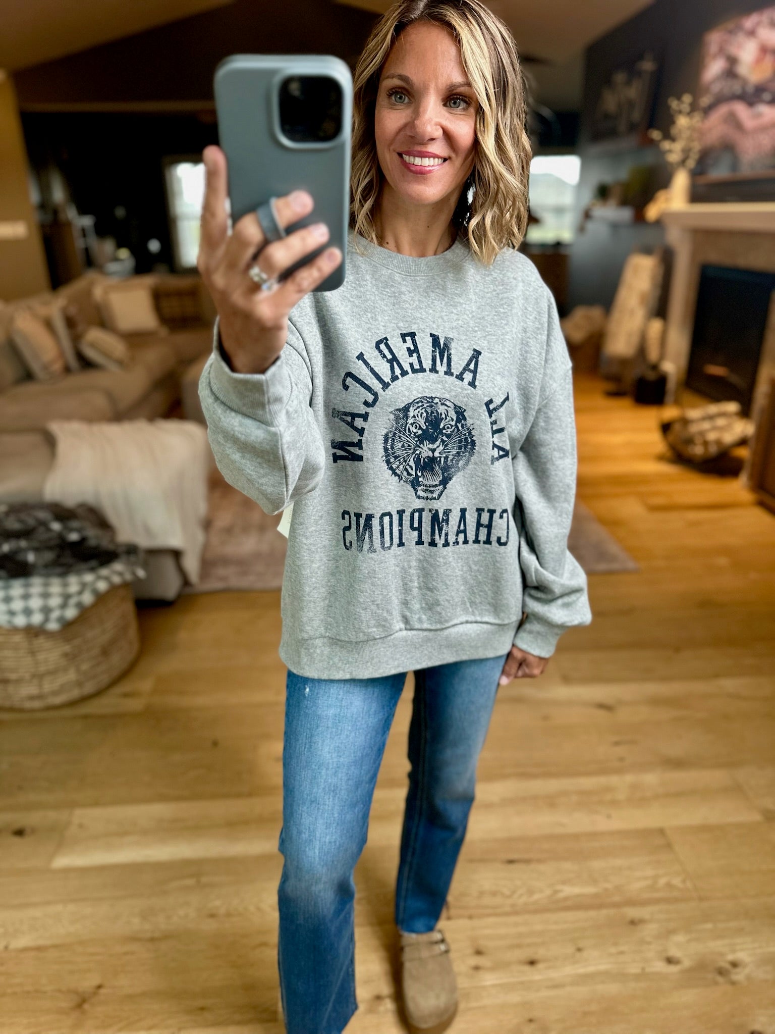 Z-Supply Champs Sunday Sweatshirt-Z Supply-Anna Kaytes Boutique, Women's Fashion Boutique in Grinnell, Iowa