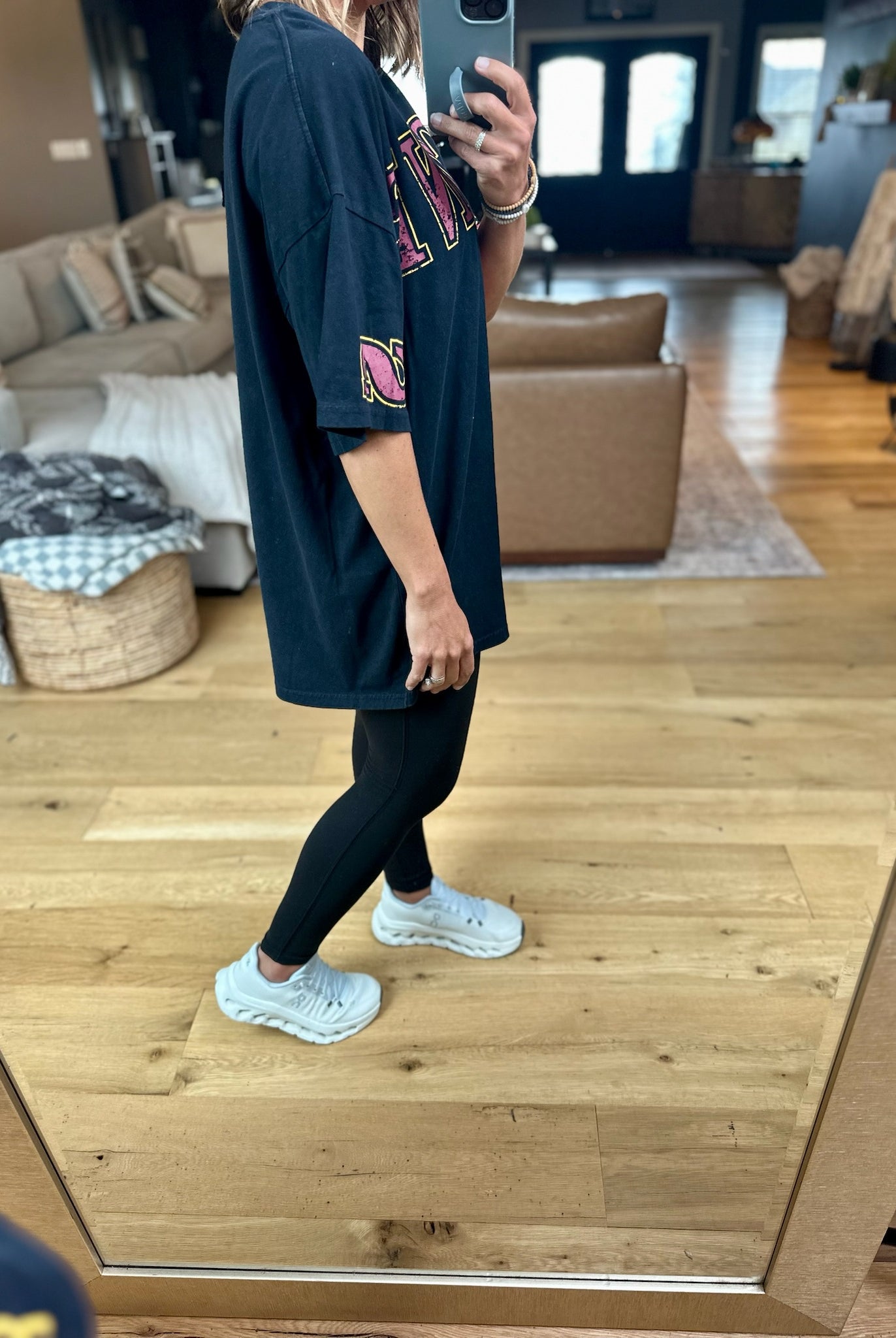 Cyclones Oversized Tee - Two color options-Gameday Social-Anna Kaytes Boutique, Women's Fashion Boutique in Grinnell, Iowa