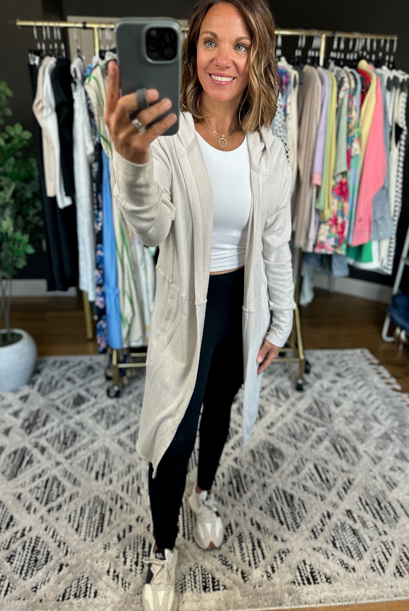 Swept Away Midi Pocket Cardigan-Sweaters-Mono B-Anna Kaytes Boutique, Women's Fashion Boutique in Grinnell, Iowa