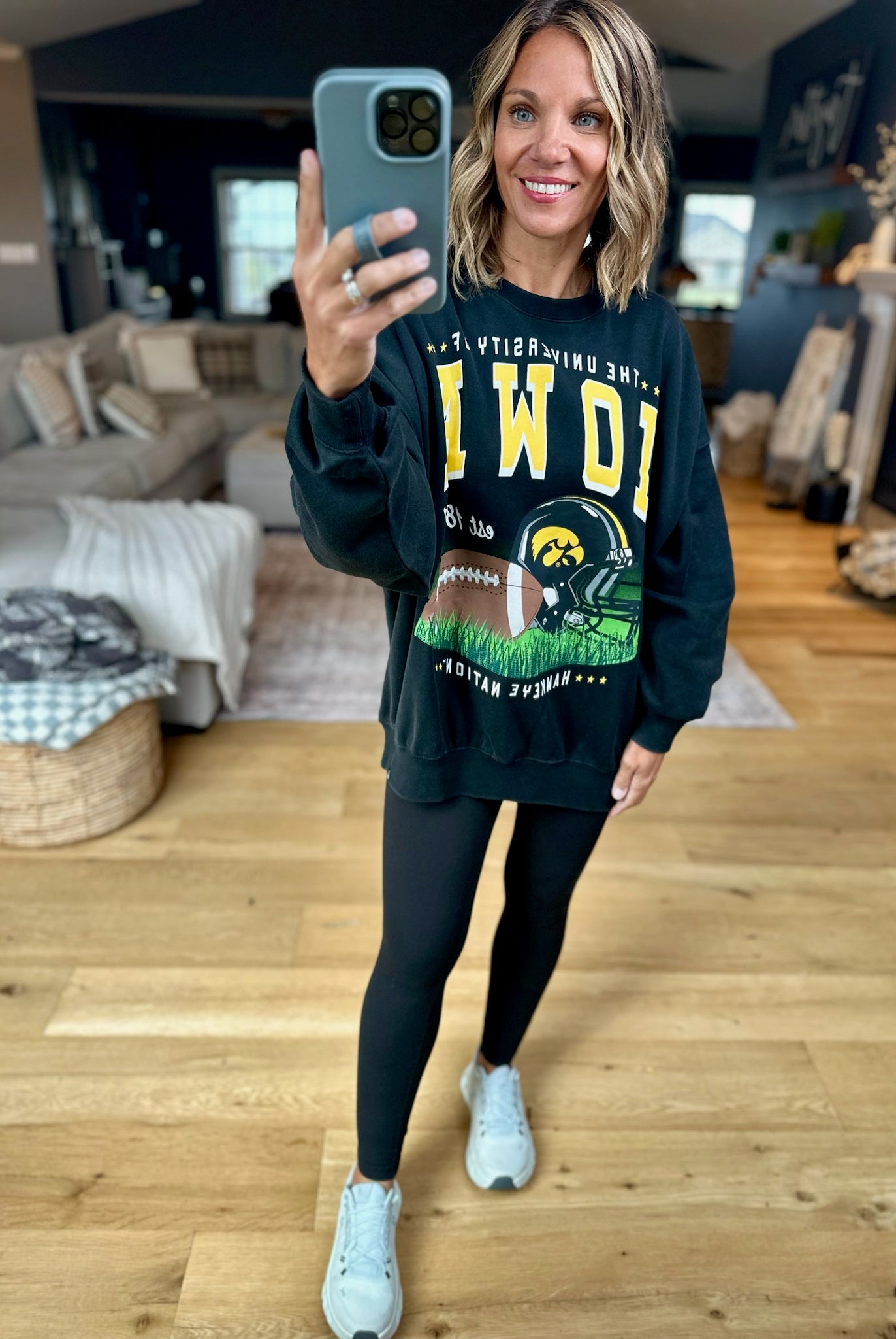 Iowa Football Crewneck-Gameday Social-Anna Kaytes Boutique, Women's Fashion Boutique in Grinnell, Iowa
