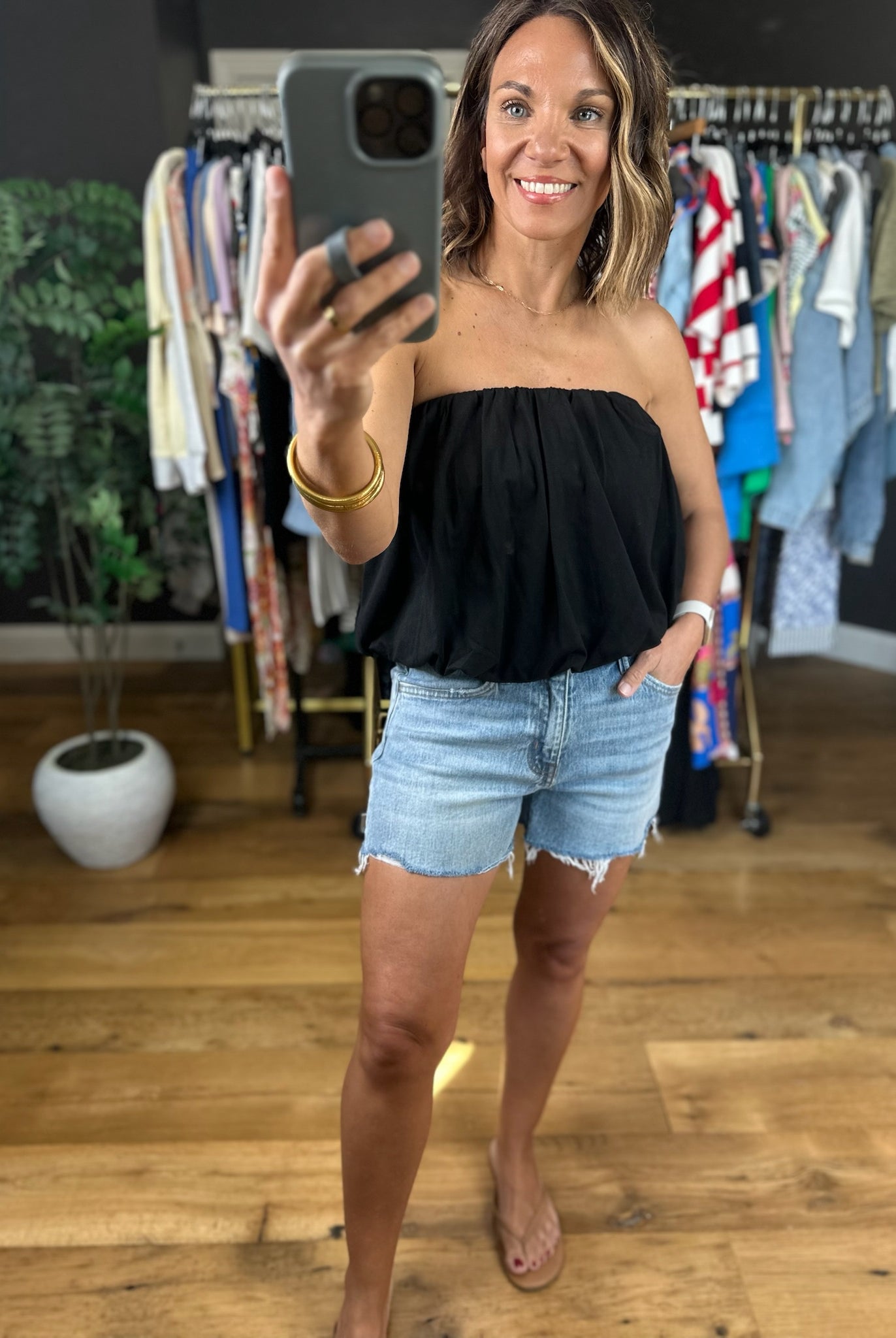 New Beginnings Strapless Top-Sleeveless-Wishlist-Anna Kaytes Boutique, Women's Fashion Boutique in Grinnell, Iowa