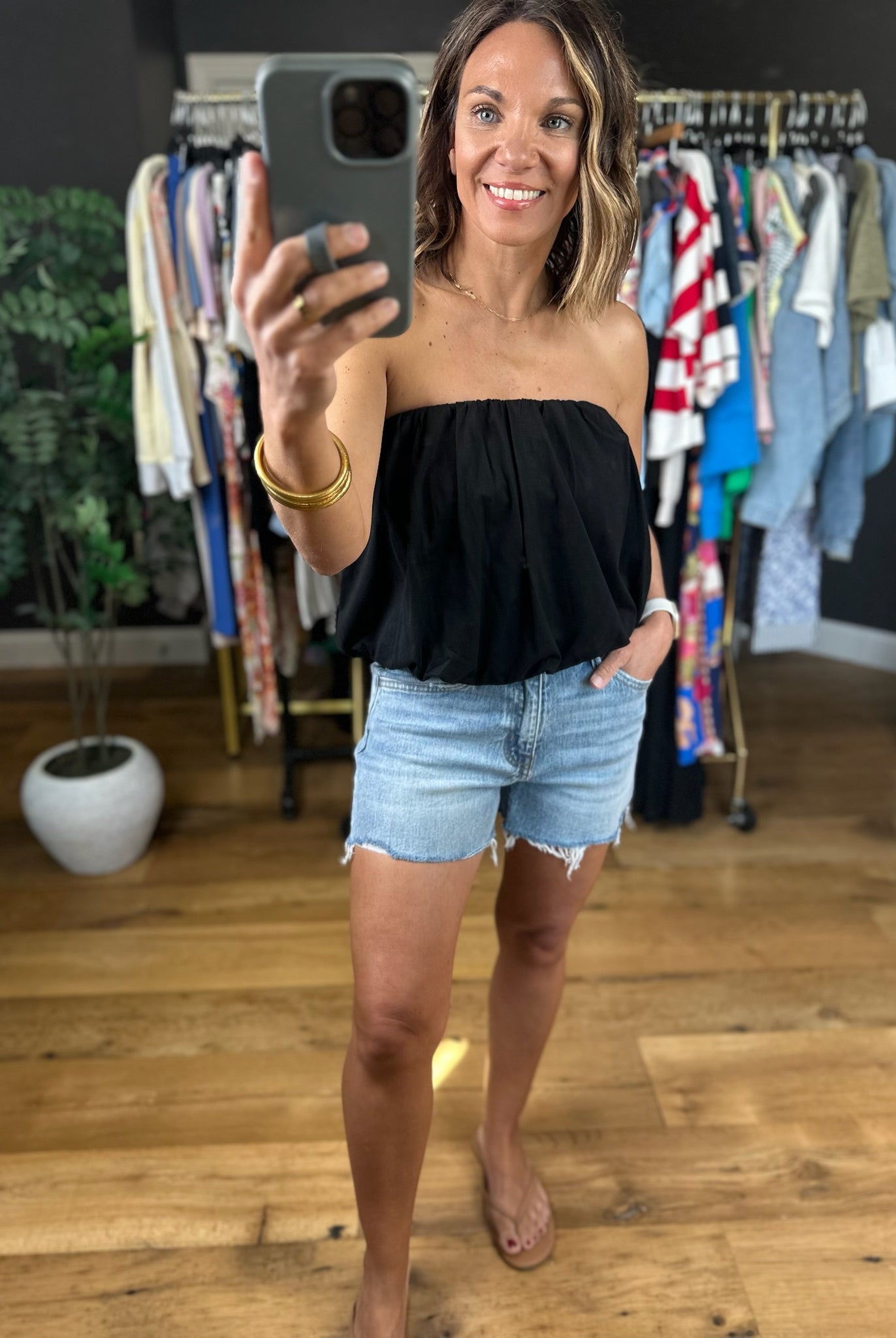 New Beginnings Strapless Top-Sleeveless-Wishlist-Anna Kaytes Boutique, Women's Fashion Boutique in Grinnell, Iowa