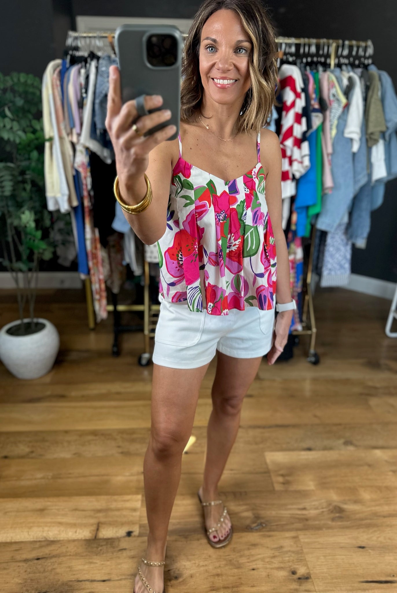 Keeps Getting Better Floral Top-Sleeveless-THML-Anna Kaytes Boutique, Women's Fashion Boutique in Grinnell, Iowa