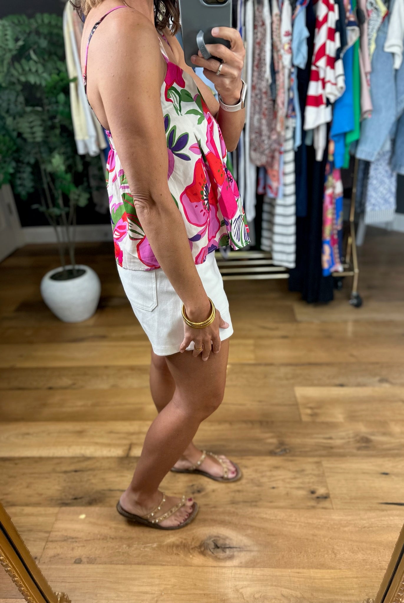 Keeps Getting Better Floral Top-Sleeveless-THML-Anna Kaytes Boutique, Women's Fashion Boutique in Grinnell, Iowa