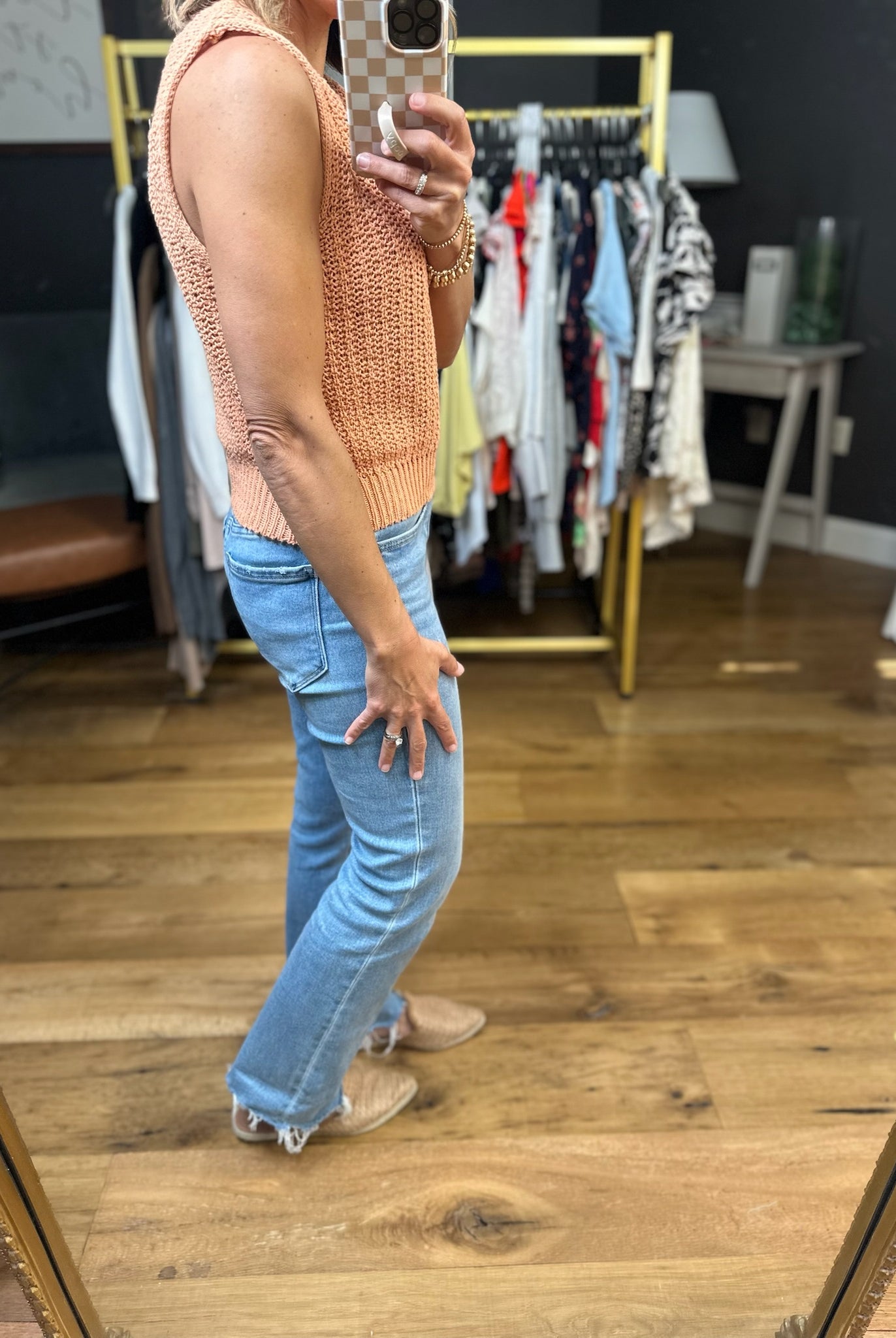 Charming Feeling Knit Top - Caramel-By Together-Anna Kaytes Boutique, Women's Fashion Boutique in Grinnell, Iowa