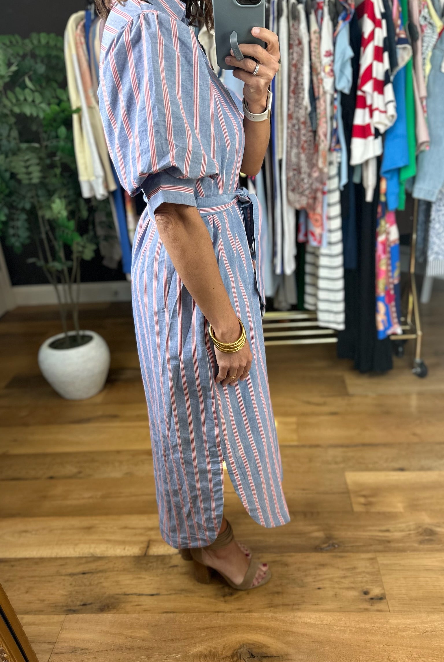 Honest Reflection Striped Dress-Dresses-Entro-Anna Kaytes Boutique, Women's Fashion Boutique in Grinnell, Iowa