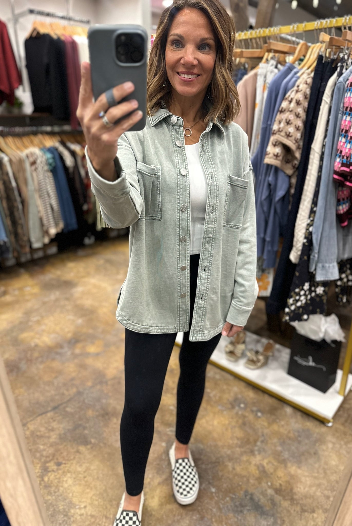 Making Perfect Sense Shacket-Sweaters-Be Cool-Anna Kaytes Boutique, Women's Fashion Boutique in Grinnell, Iowa