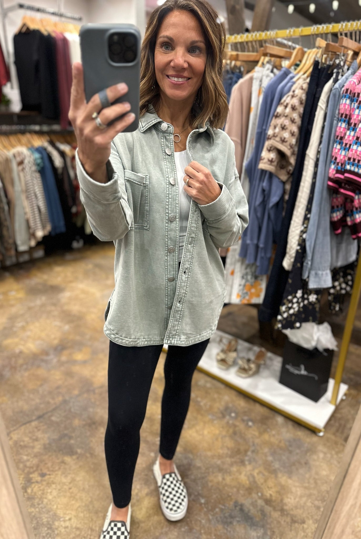 Making Perfect Sense Shacket-Sweaters-Be Cool-Anna Kaytes Boutique, Women's Fashion Boutique in Grinnell, Iowa