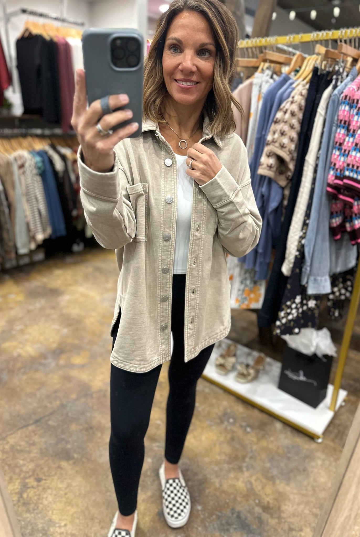 Making Perfect Sense Shacket-Sweaters-Be Cool-Anna Kaytes Boutique, Women's Fashion Boutique in Grinnell, Iowa