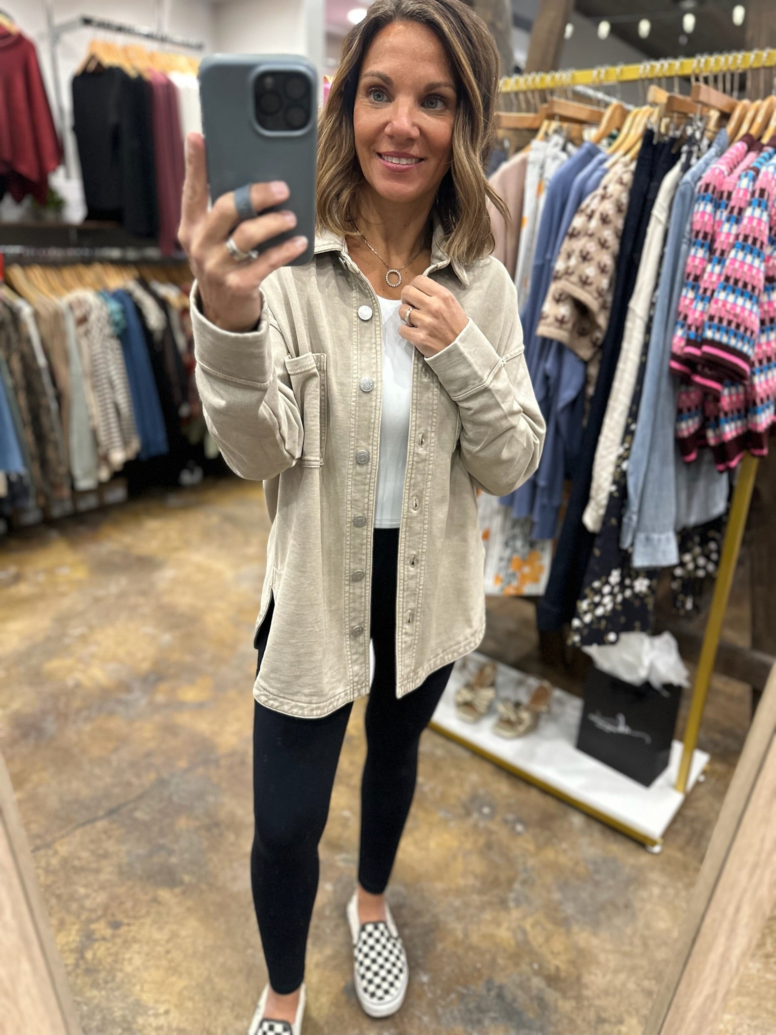 Making Perfect Sense Shacket-Sweaters-Be Cool-Anna Kaytes Boutique, Women's Fashion Boutique in Grinnell, Iowa