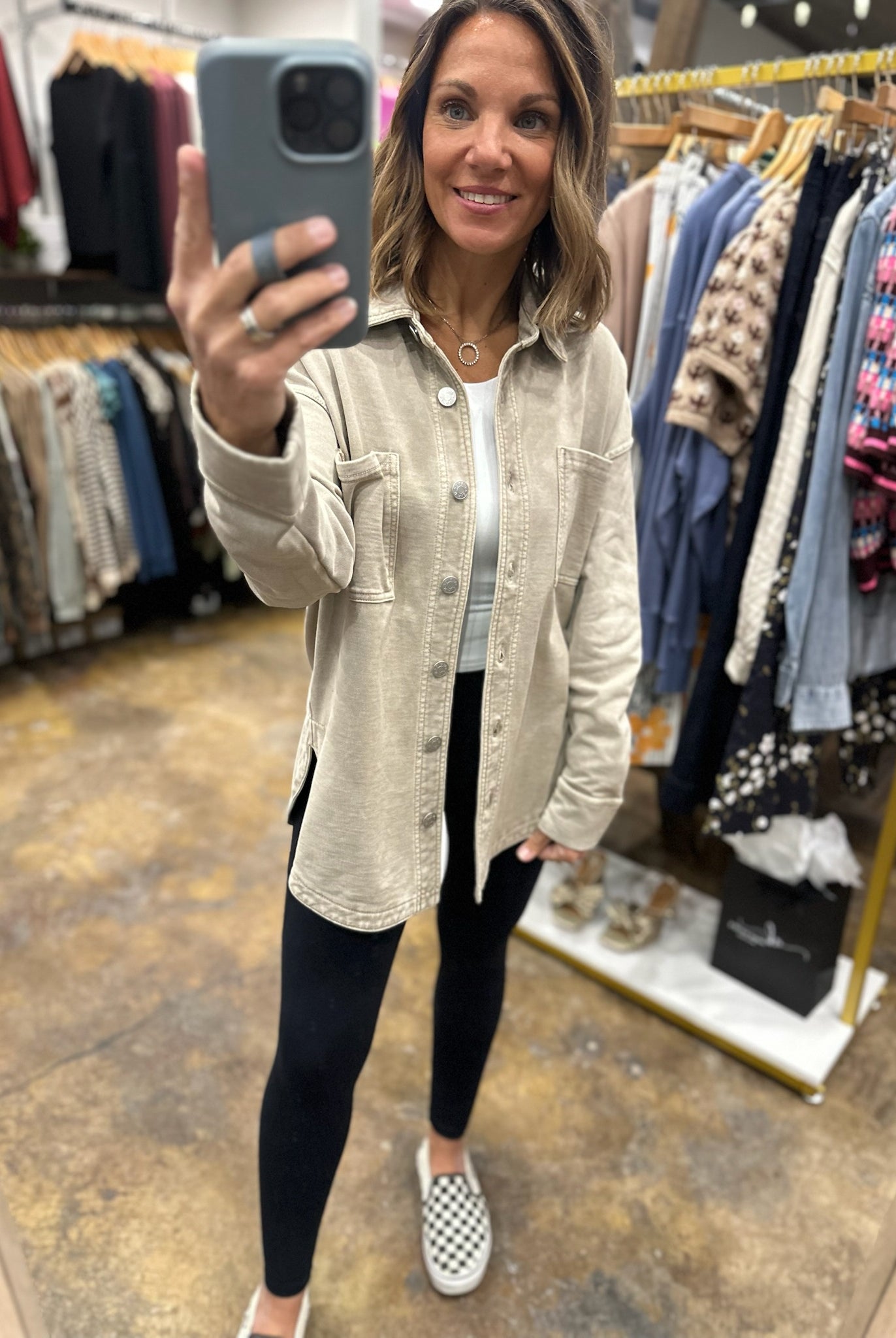 Making Perfect Sense Shacket-Sweaters-Be Cool-Anna Kaytes Boutique, Women's Fashion Boutique in Grinnell, Iowa