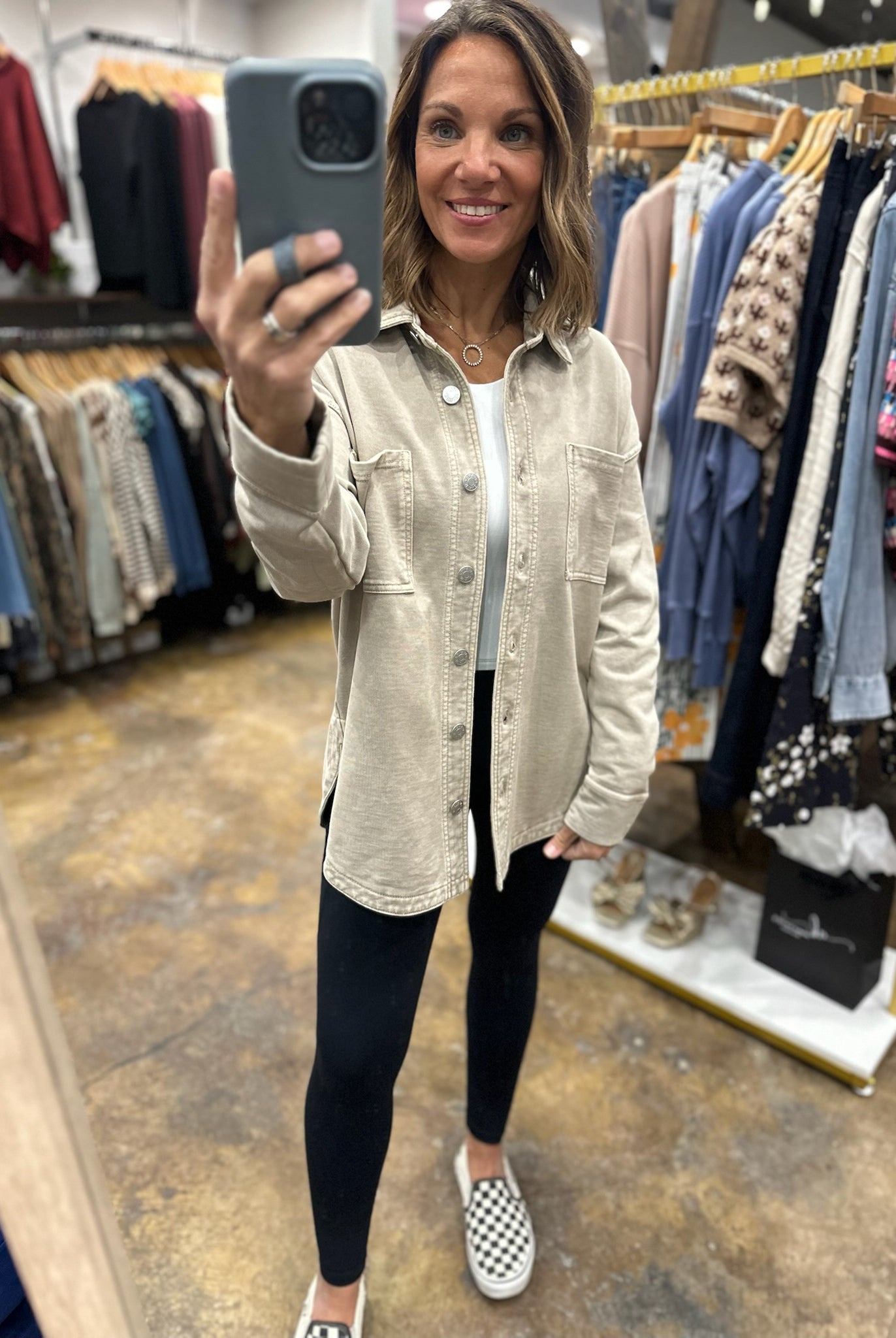 Making Perfect Sense Shacket-Sweaters-Be Cool-Anna Kaytes Boutique, Women's Fashion Boutique in Grinnell, Iowa