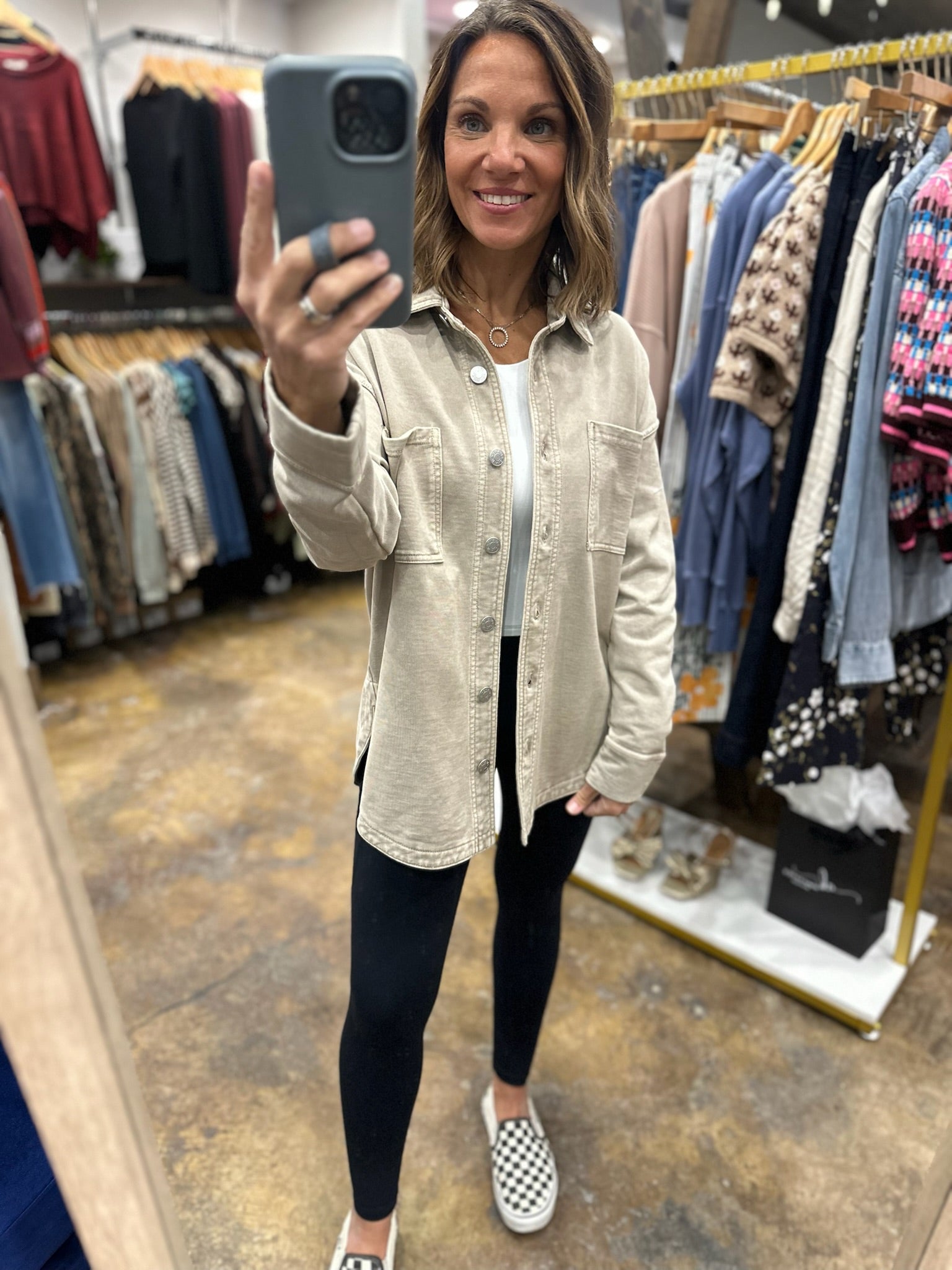 Making Perfect Sense Shacket-Sweaters-Be Cool-Anna Kaytes Boutique, Women's Fashion Boutique in Grinnell, Iowa