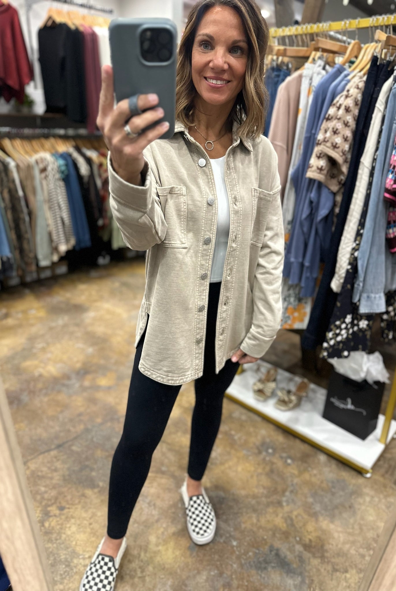 Making Perfect Sense Shacket-Sweaters-Be Cool-Anna Kaytes Boutique, Women's Fashion Boutique in Grinnell, Iowa