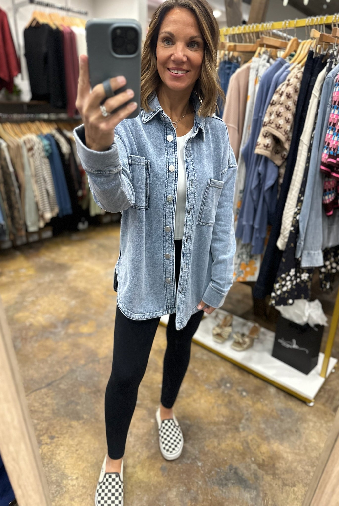 Making Perfect Sense Shacket-Sweaters-Be Cool-Anna Kaytes Boutique, Women's Fashion Boutique in Grinnell, Iowa