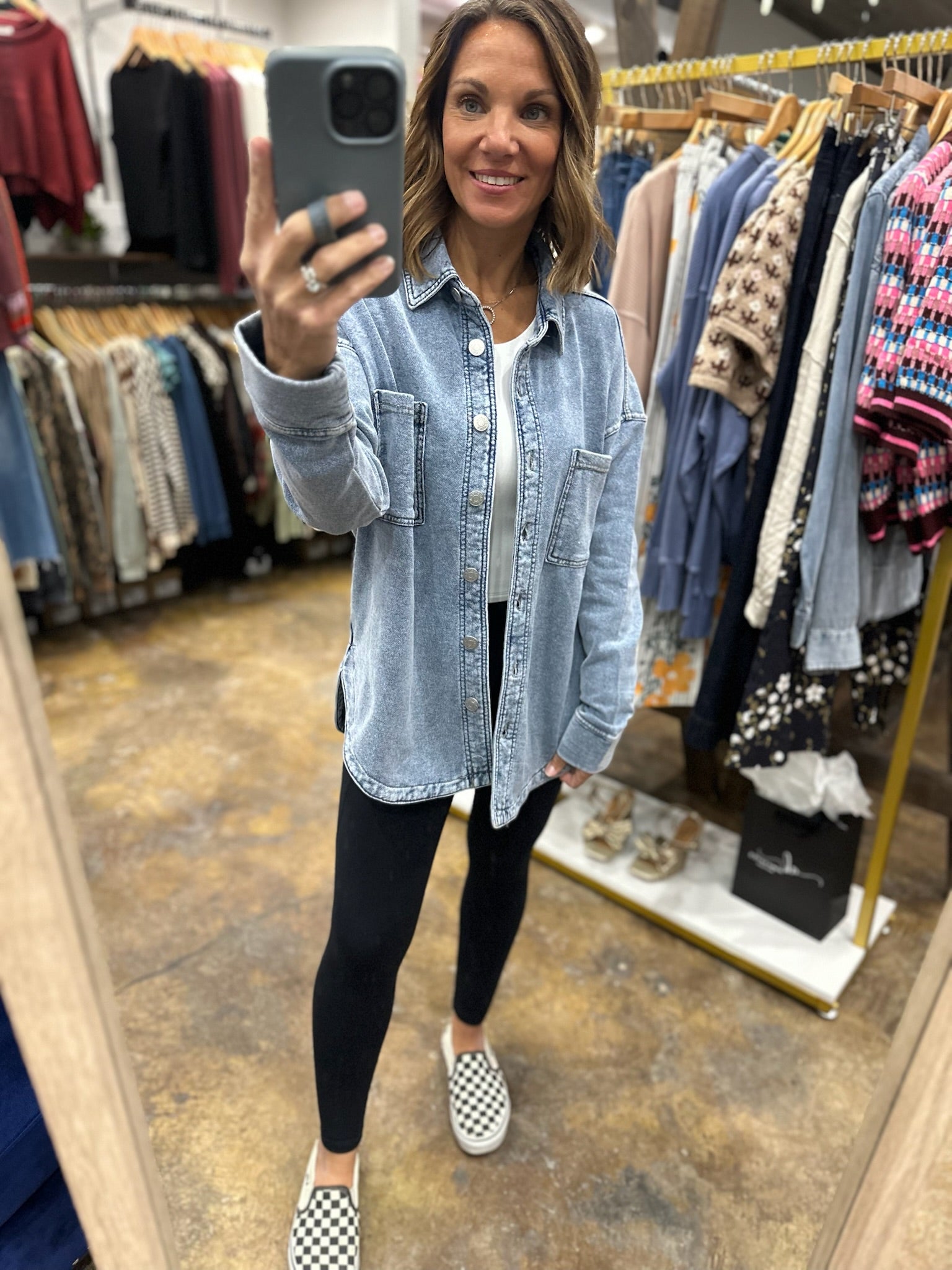 Making Perfect Sense Shacket-Sweaters-Be Cool-Anna Kaytes Boutique, Women's Fashion Boutique in Grinnell, Iowa