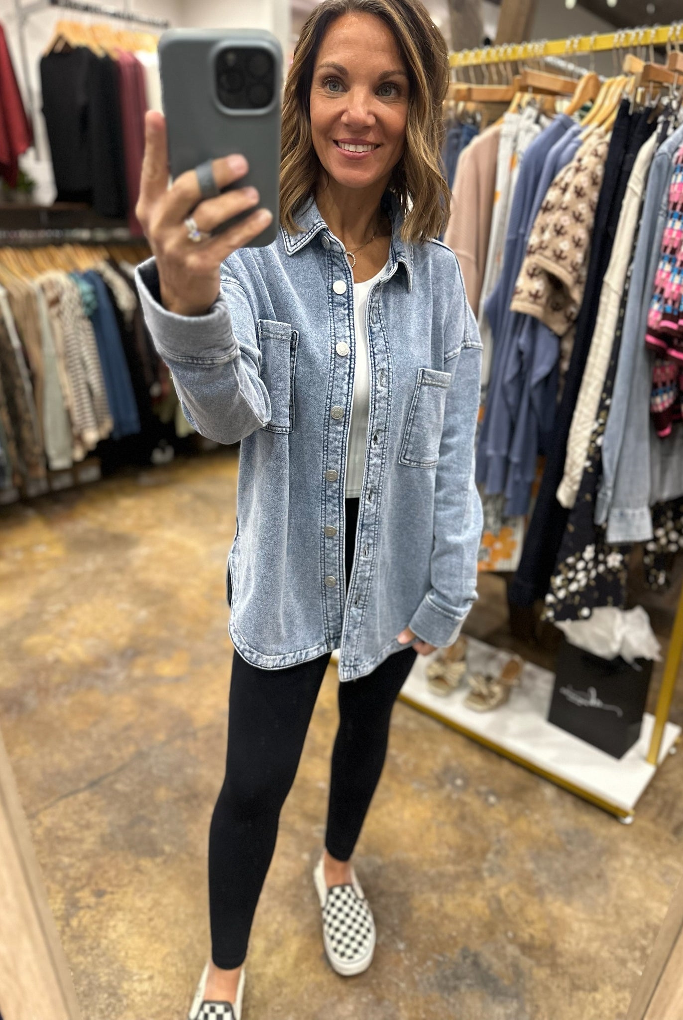 Making Perfect Sense Shacket-Sweaters-Be Cool-Anna Kaytes Boutique, Women's Fashion Boutique in Grinnell, Iowa