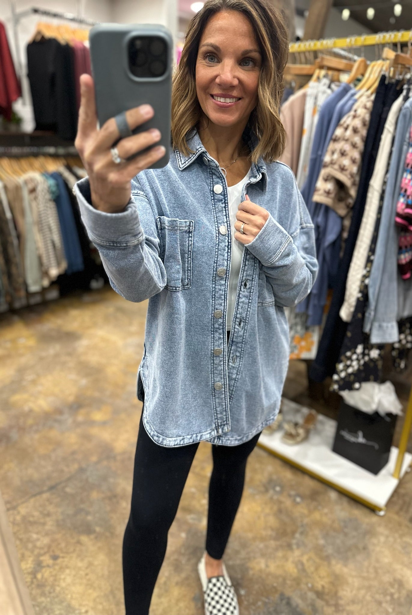 Making Perfect Sense Shacket-Sweaters-Be Cool-Anna Kaytes Boutique, Women's Fashion Boutique in Grinnell, Iowa