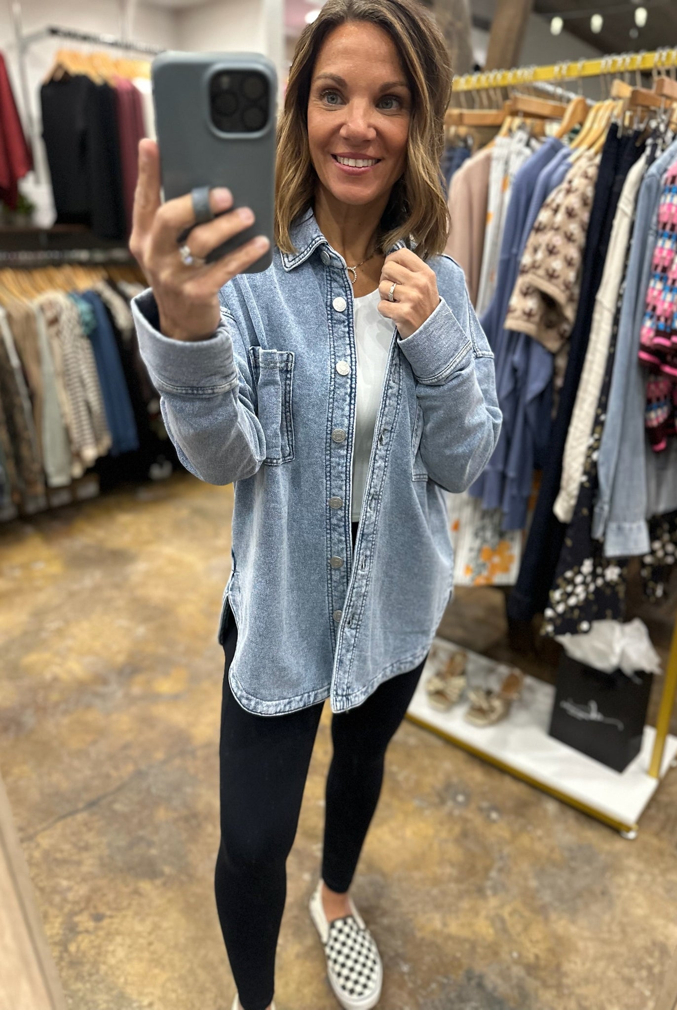 Making Perfect Sense Shacket-Sweaters-Be Cool-Anna Kaytes Boutique, Women's Fashion Boutique in Grinnell, Iowa