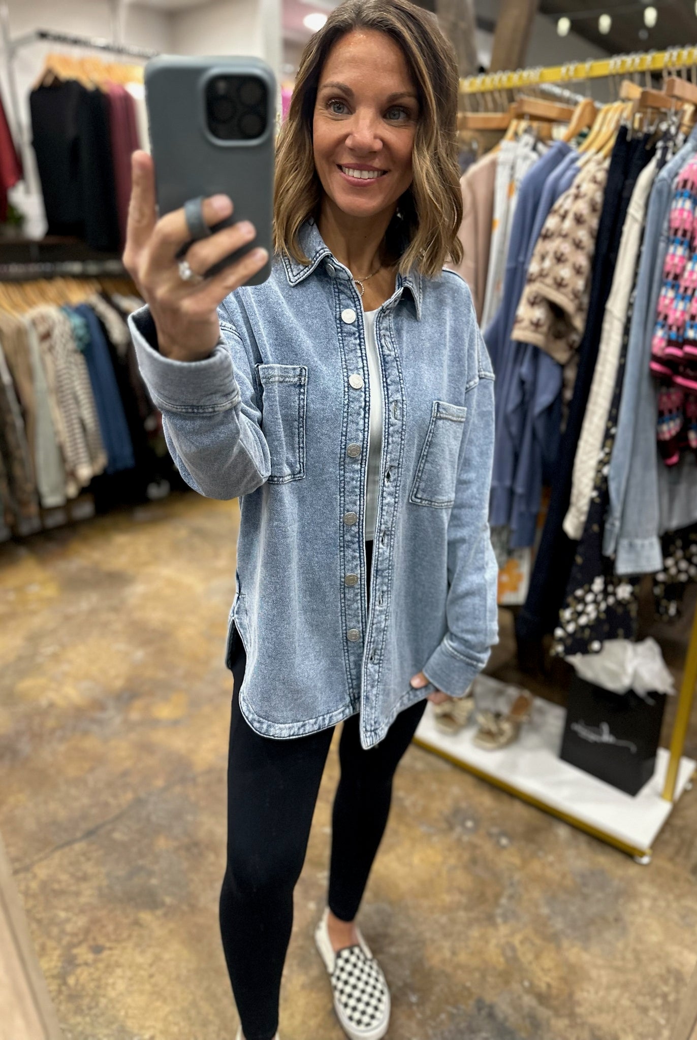 Making Perfect Sense Shacket-Sweaters-Be Cool-Anna Kaytes Boutique, Women's Fashion Boutique in Grinnell, Iowa