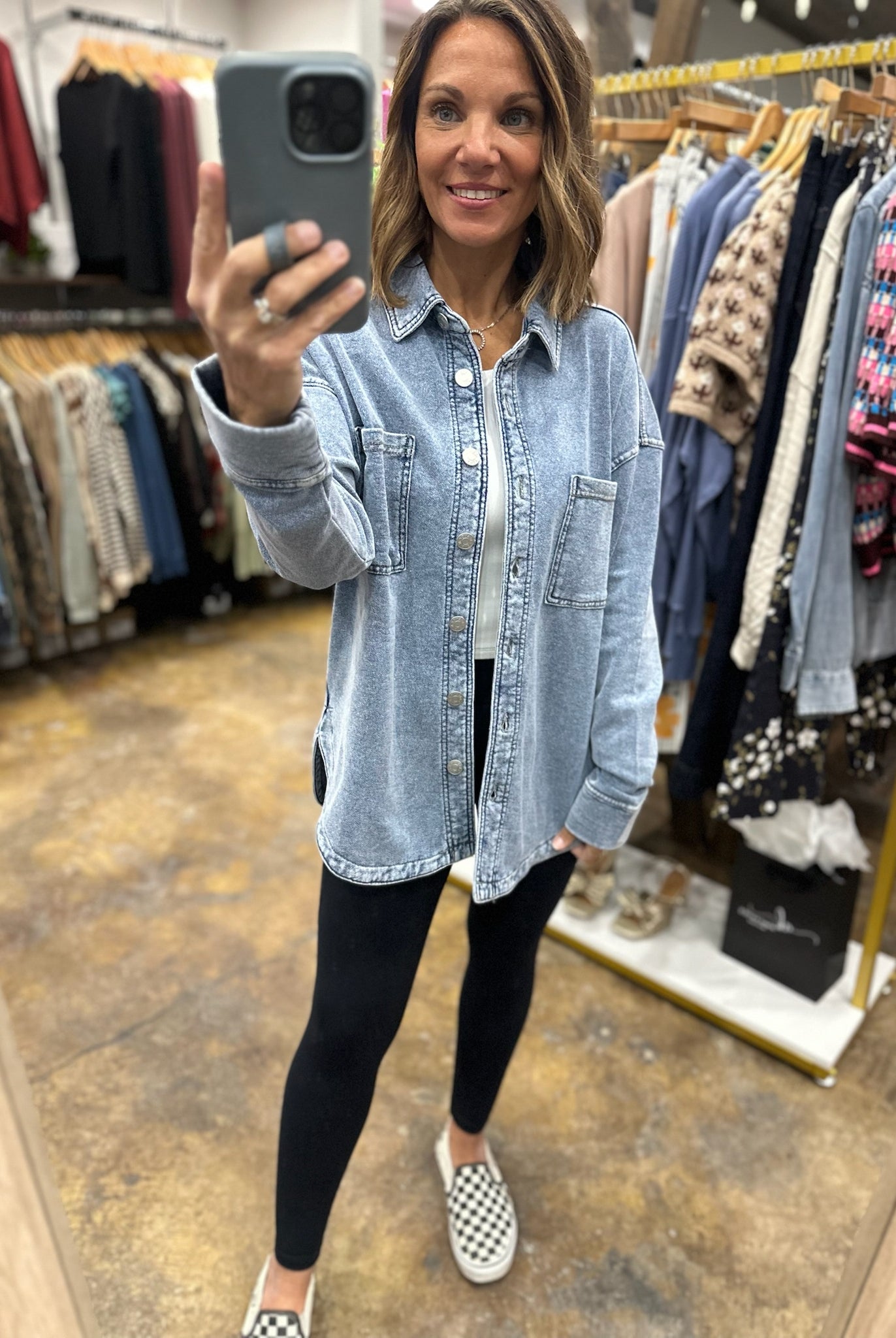 Making Perfect Sense Shacket-Sweaters-Be Cool-Anna Kaytes Boutique, Women's Fashion Boutique in Grinnell, Iowa