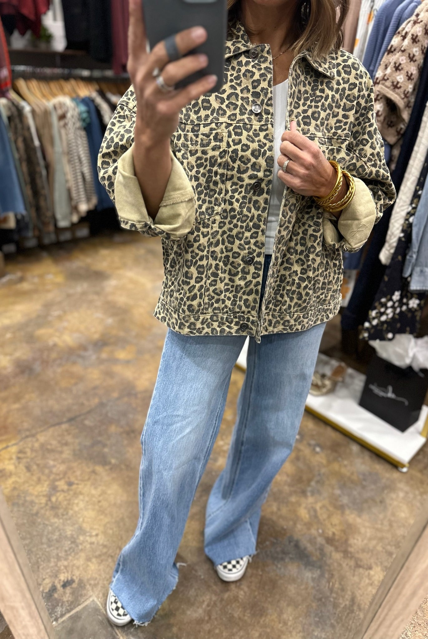 Through The Motions Leopard Print Jacket-Jackets-Tres Bien-Anna Kaytes Boutique, Women's Fashion Boutique in Grinnell, Iowa