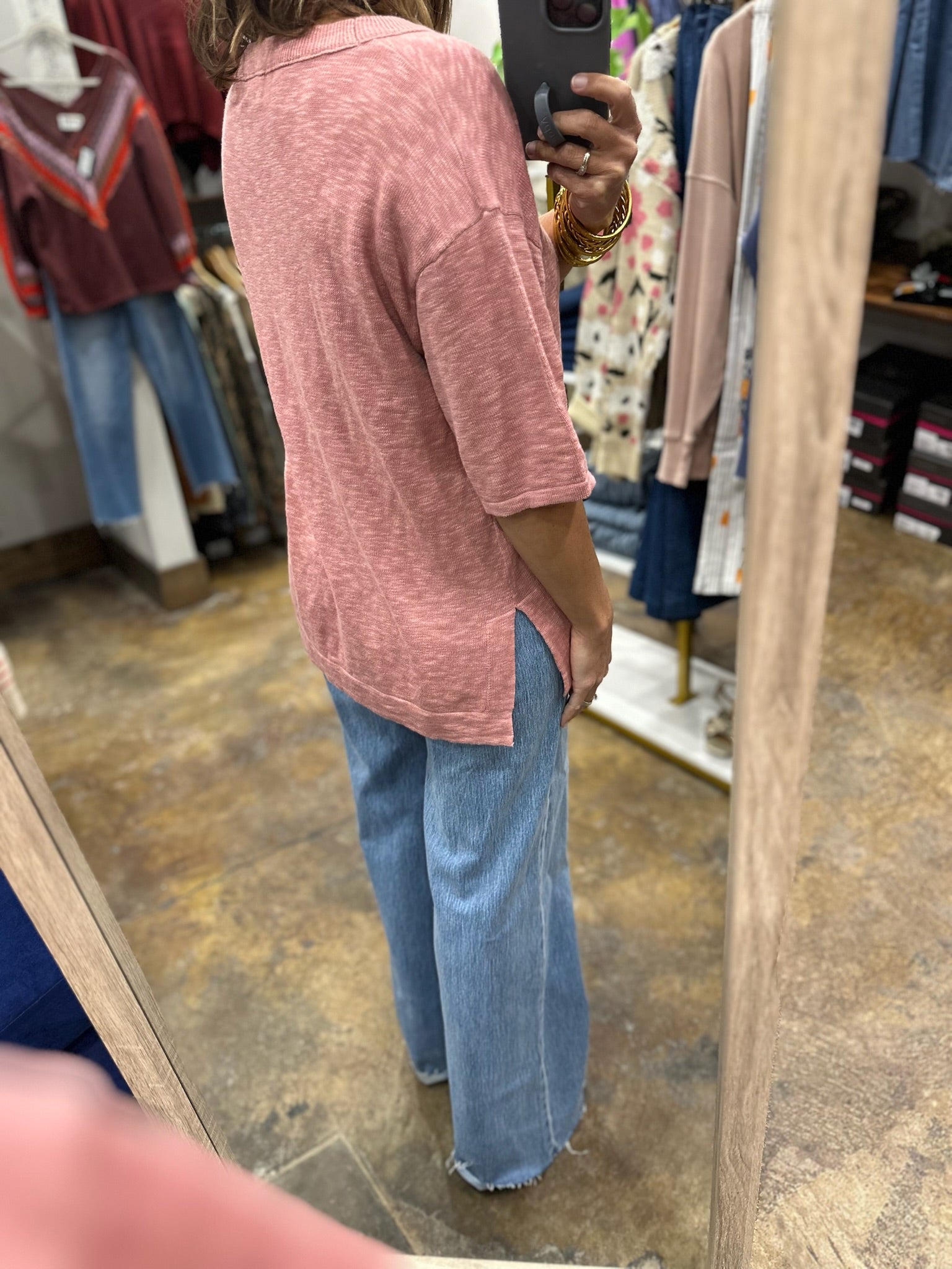 The Way In Short Sleeve Knit-Sweaters-Be Cool-Anna Kaytes Boutique, Women's Fashion Boutique in Grinnell, Iowa