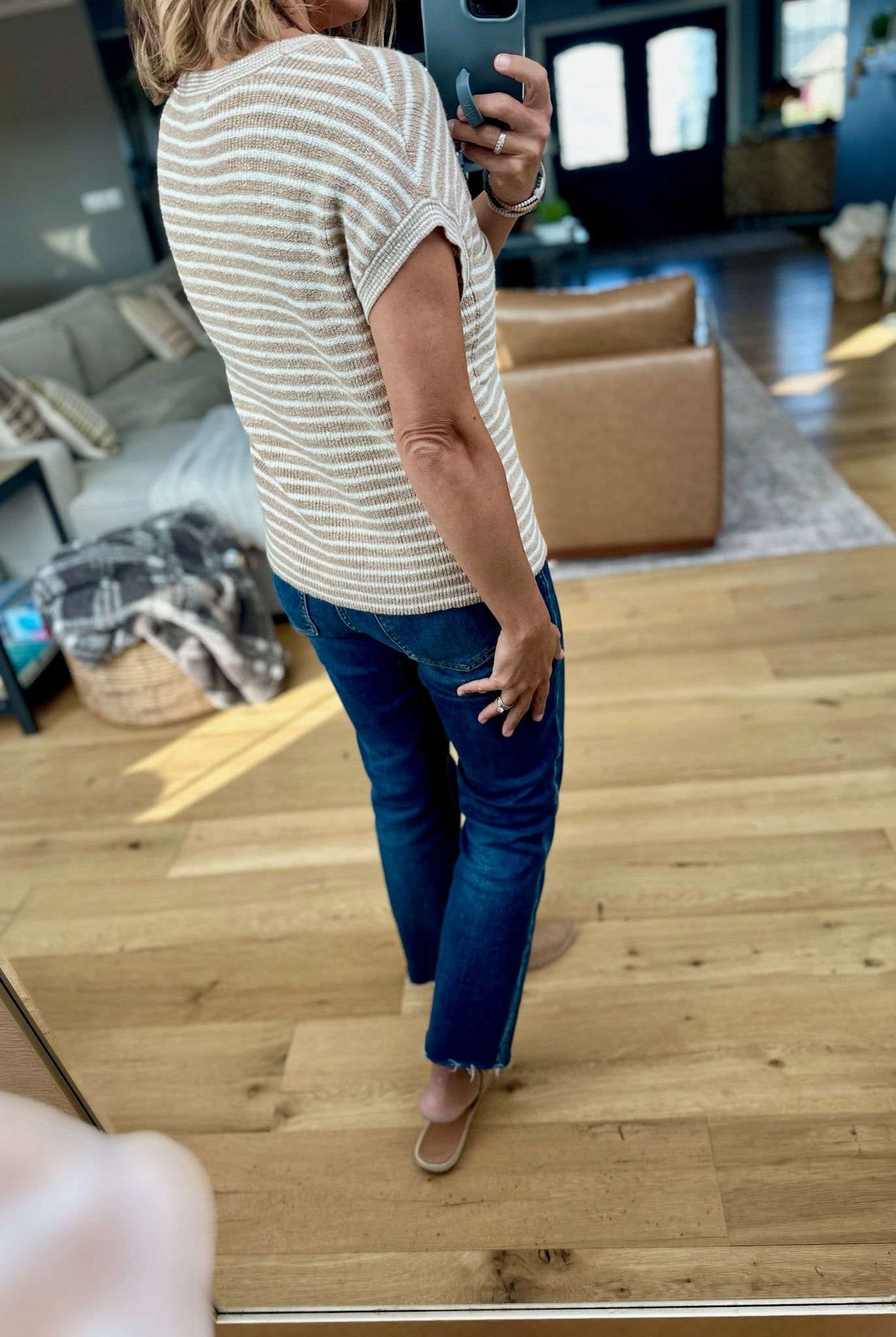 Almost Famous Striped Top-Blu Pepper-Anna Kaytes Boutique, Women's Fashion Boutique in Grinnell, Iowa