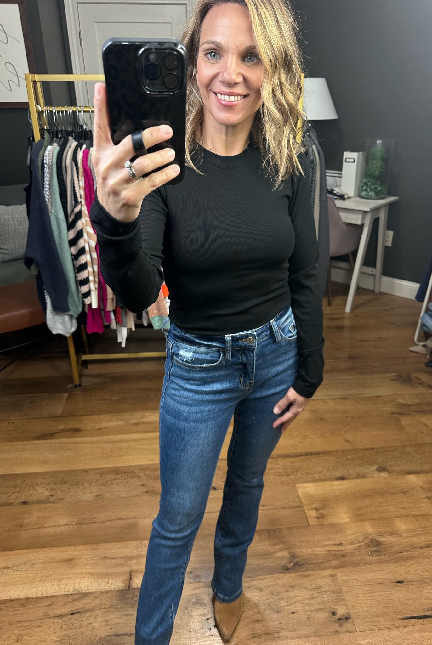 Classic Me Ribbed Fitted Long Sleeve - Multiple Options-Long Sleeves-Mono B-Anna Kaytes Boutique, Women's Fashion Boutique in Grinnell, Iowa