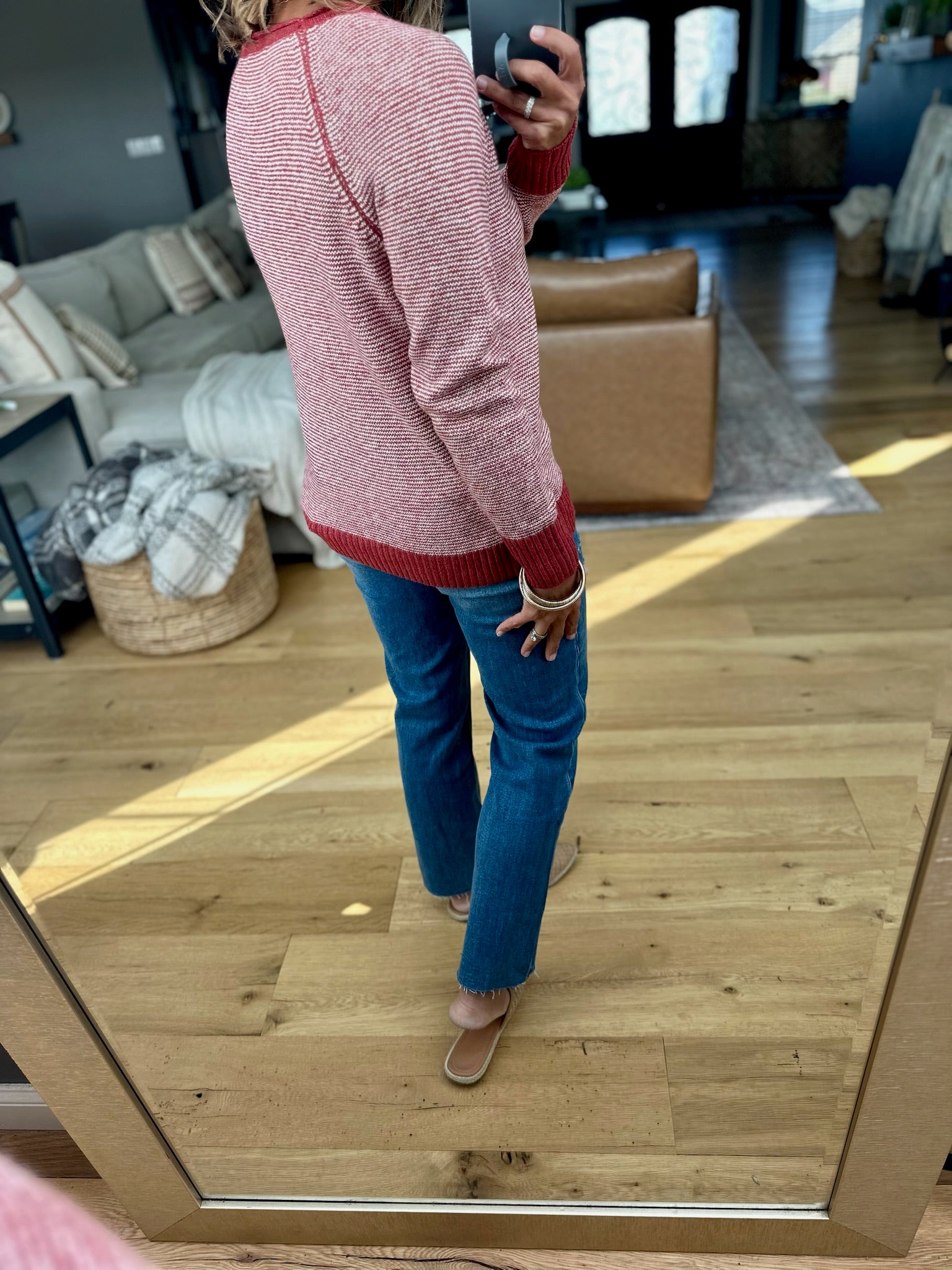 Needless To Say Striped Sweater-Staccato-Anna Kaytes Boutique, Women's Fashion Boutique in Grinnell, Iowa