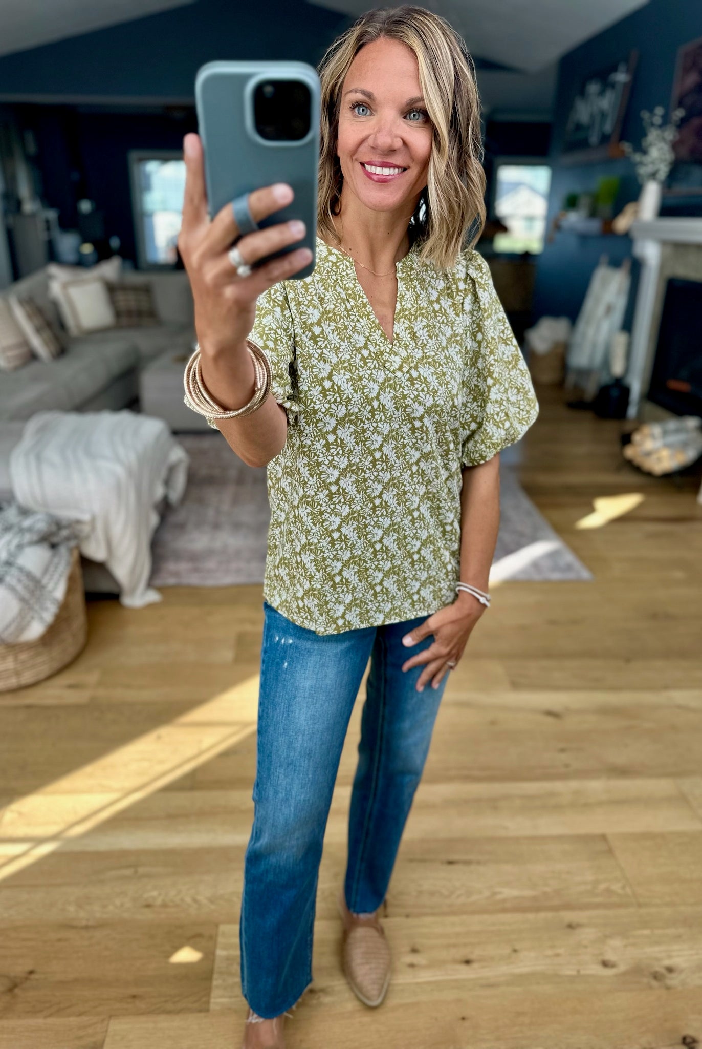 Warmth Of Wildflowers Floral Top-Anniewear-Anna Kaytes Boutique, Women's Fashion Boutique in Grinnell, Iowa