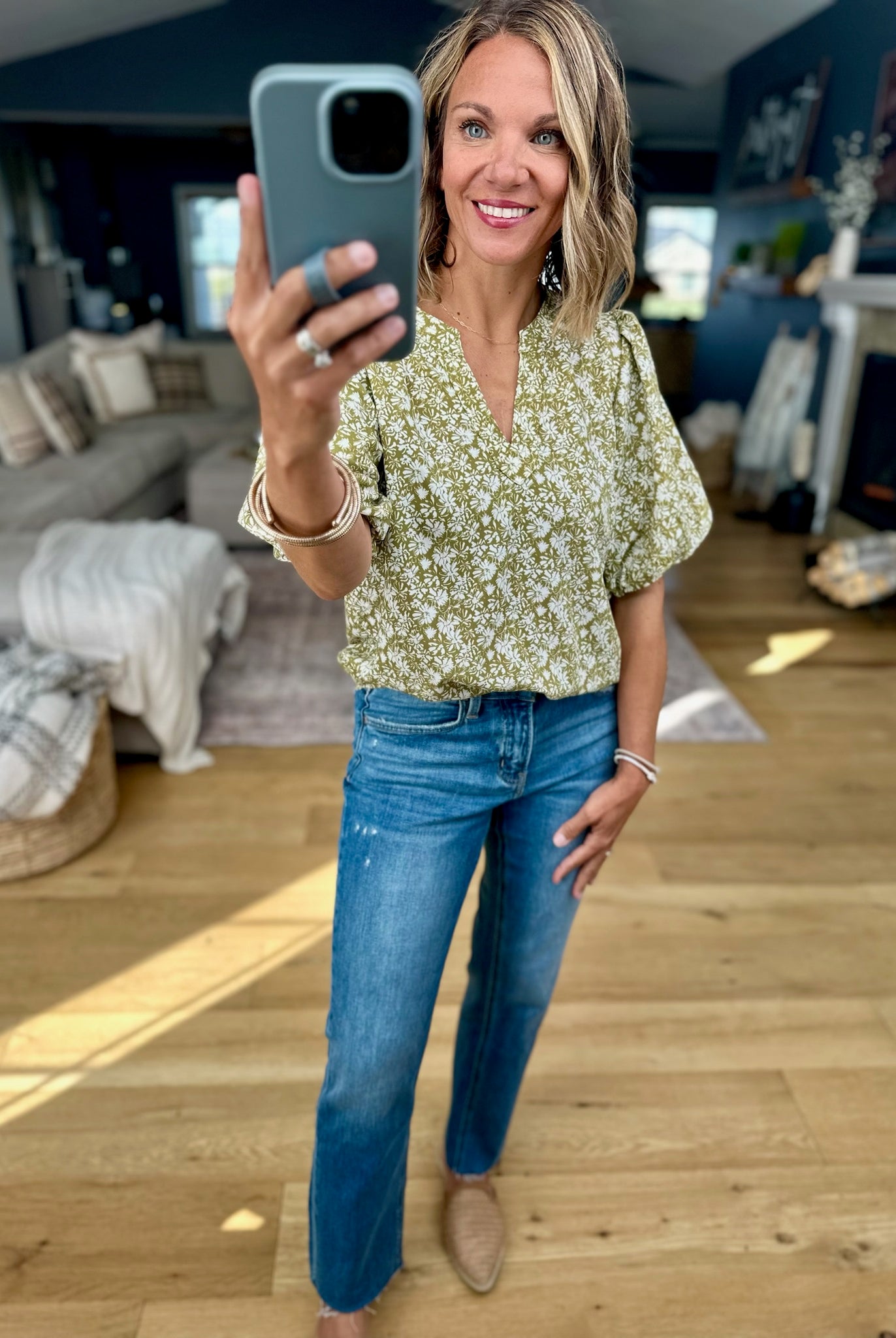 Warmth Of Wildflowers Floral Top-Anniewear-Anna Kaytes Boutique, Women's Fashion Boutique in Grinnell, Iowa