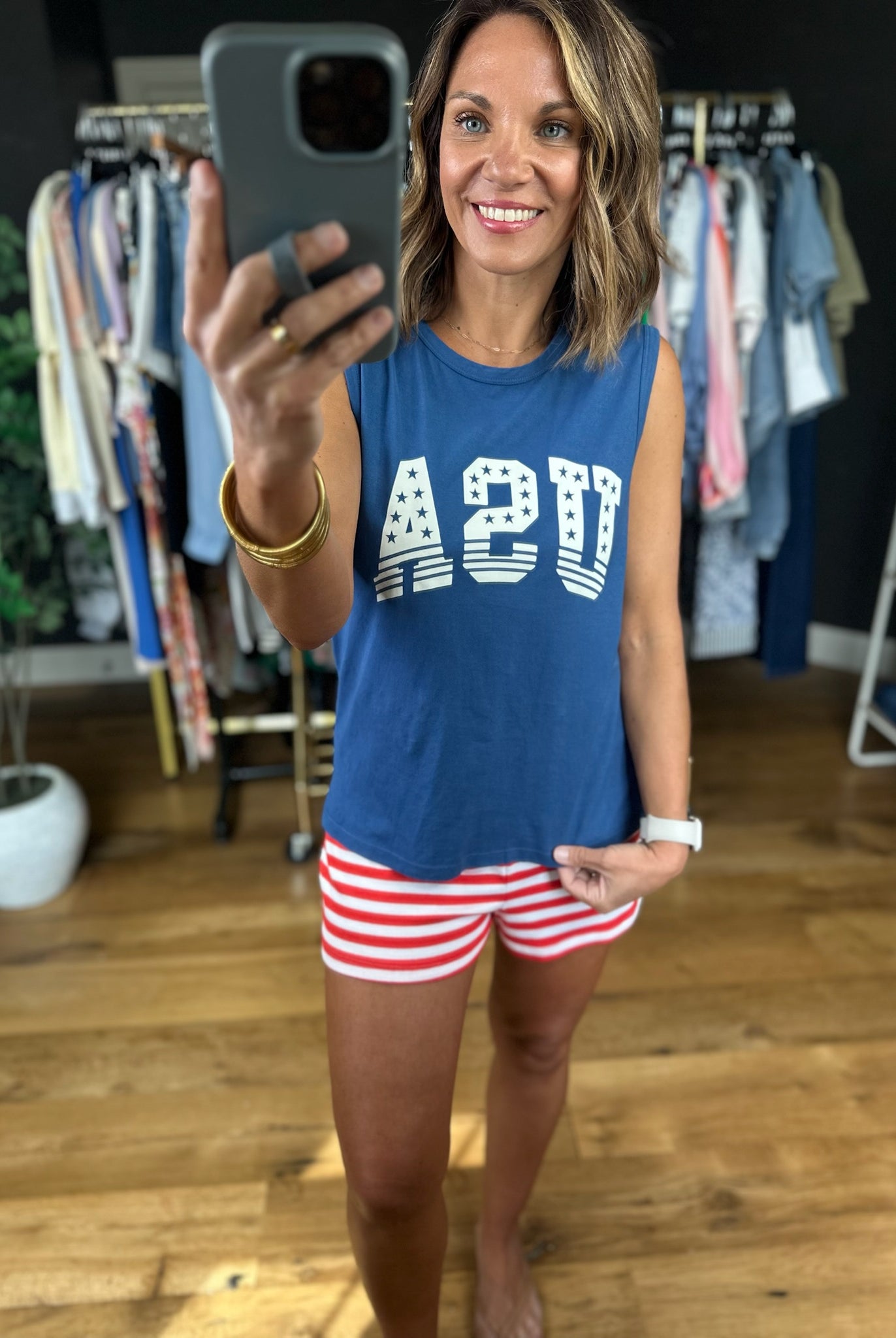 Z Supply Stars and Stripes Muscle Tank-Sleeveless-Z Supply-Anna Kaytes Boutique, Women's Fashion Boutique in Grinnell, Iowa