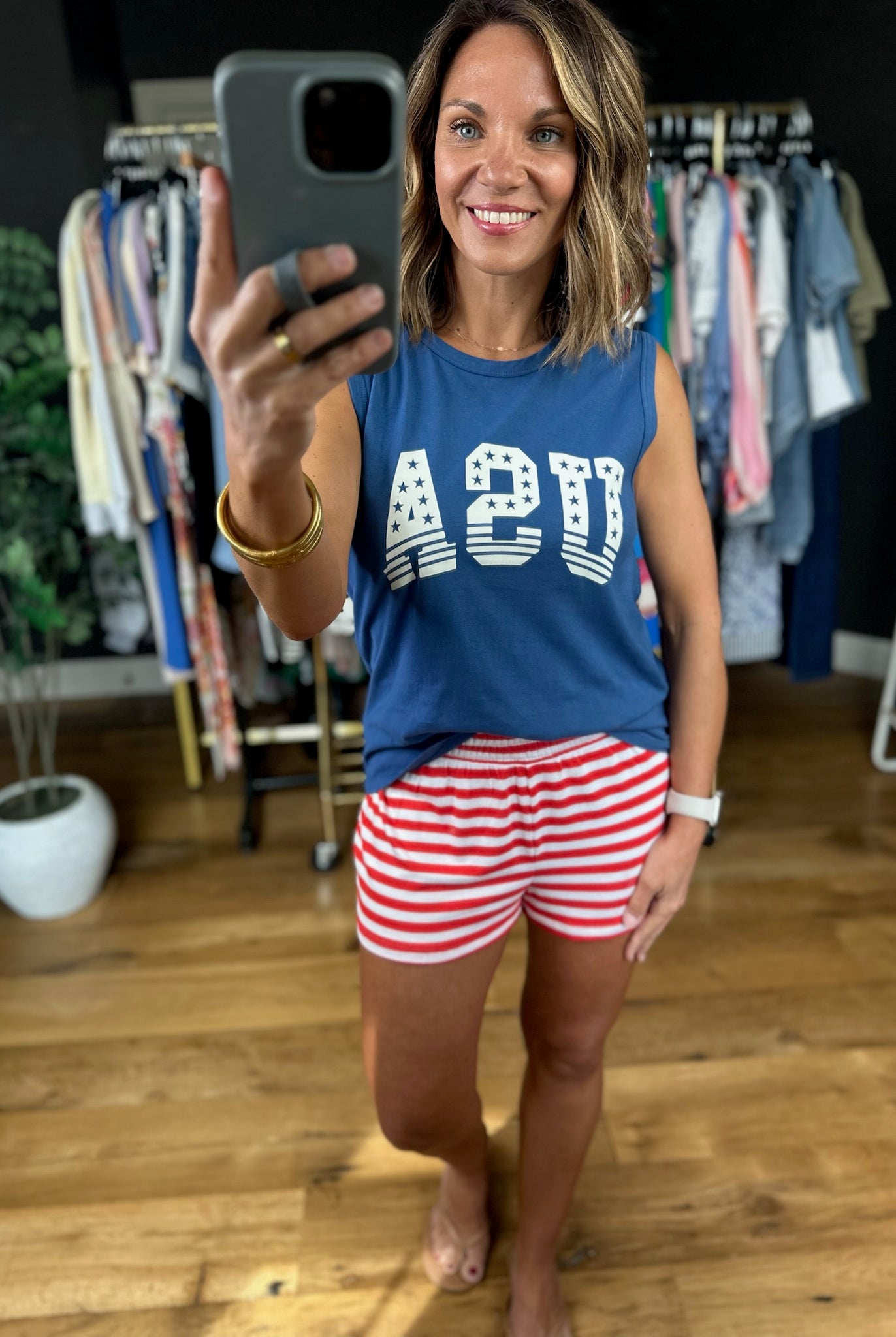 Z Supply Stars and Stripes Muscle Tank-Sleeveless-Z Supply-Anna Kaytes Boutique, Women's Fashion Boutique in Grinnell, Iowa
