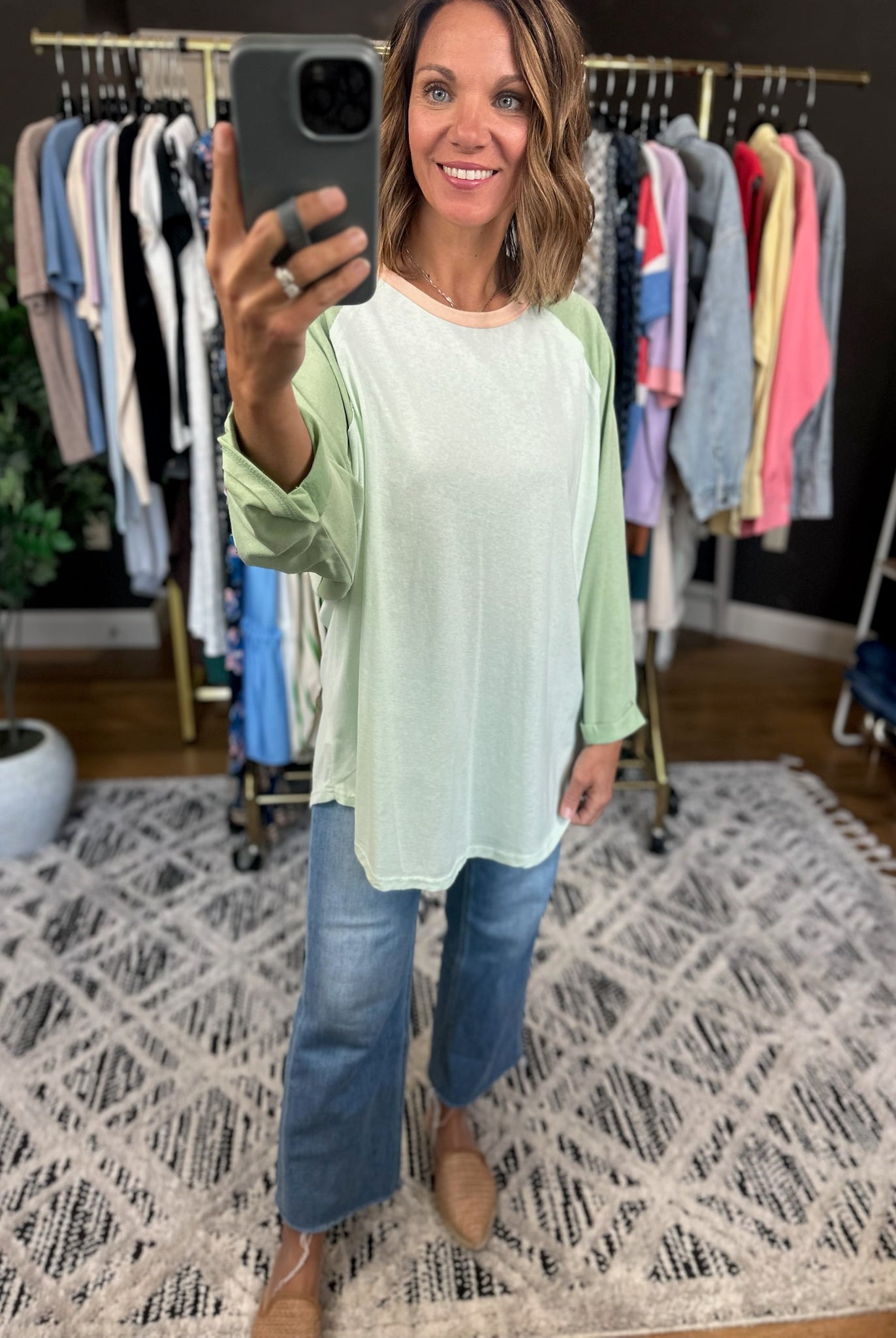 Last Look 3/4 Sleeve Dolman Top-Short Sleeves-Easel-Anna Kaytes Boutique, Women's Fashion Boutique in Grinnell, Iowa