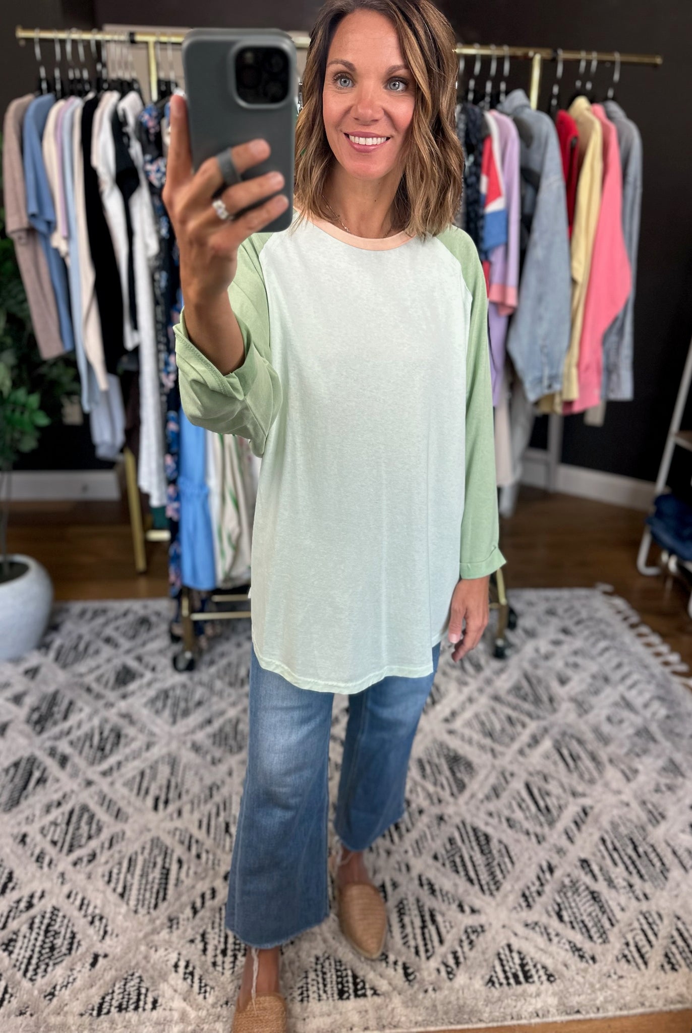 Last Look 3/4 Sleeve Dolman Top-Short Sleeves-Easel-Anna Kaytes Boutique, Women's Fashion Boutique in Grinnell, Iowa