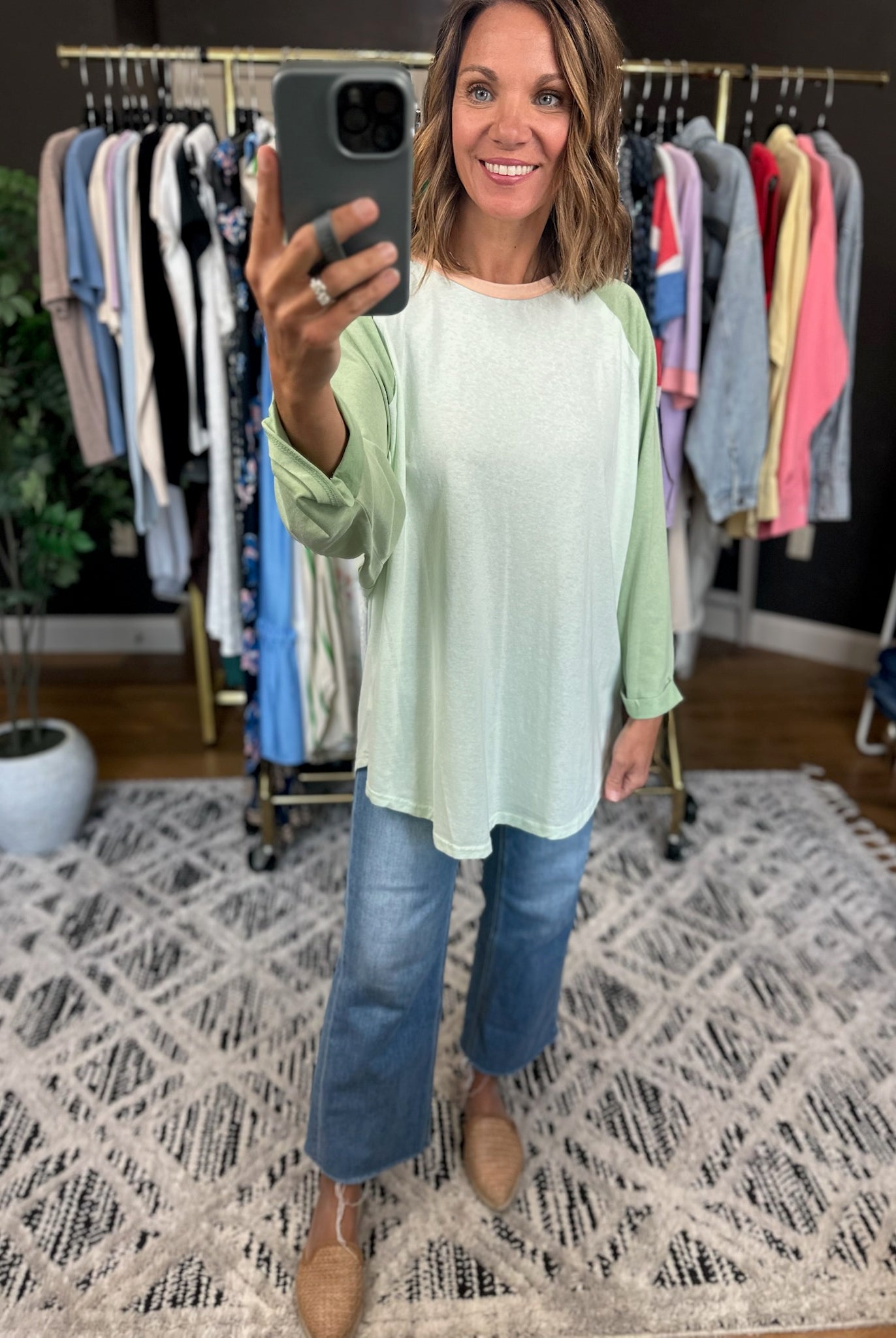 Last Look 3/4 Sleeve Dolman Top-Short Sleeves-Easel-Anna Kaytes Boutique, Women's Fashion Boutique in Grinnell, Iowa