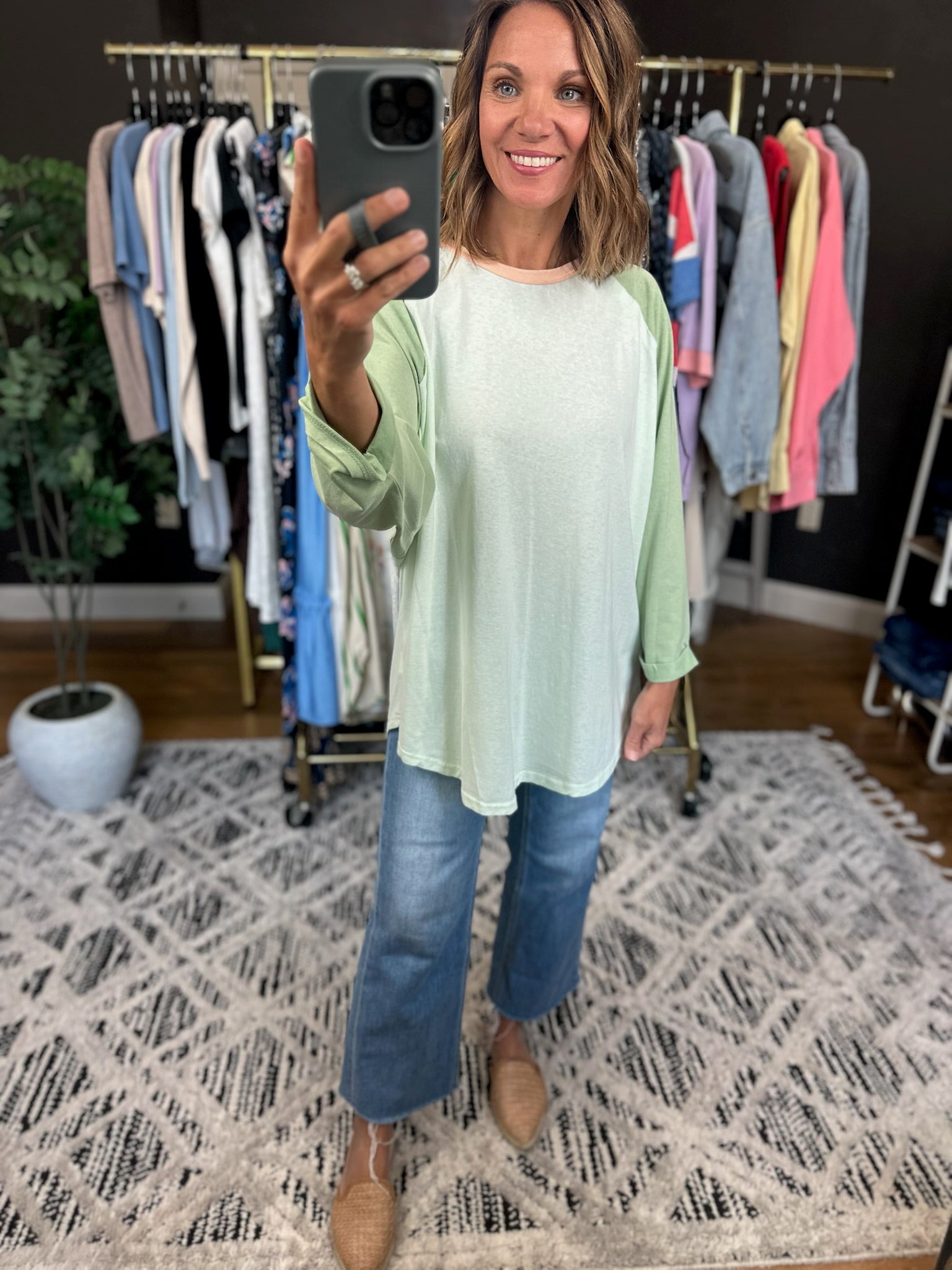 Last Look 3/4 Sleeve Dolman Top-Short Sleeves-Easel-Anna Kaytes Boutique, Women's Fashion Boutique in Grinnell, Iowa