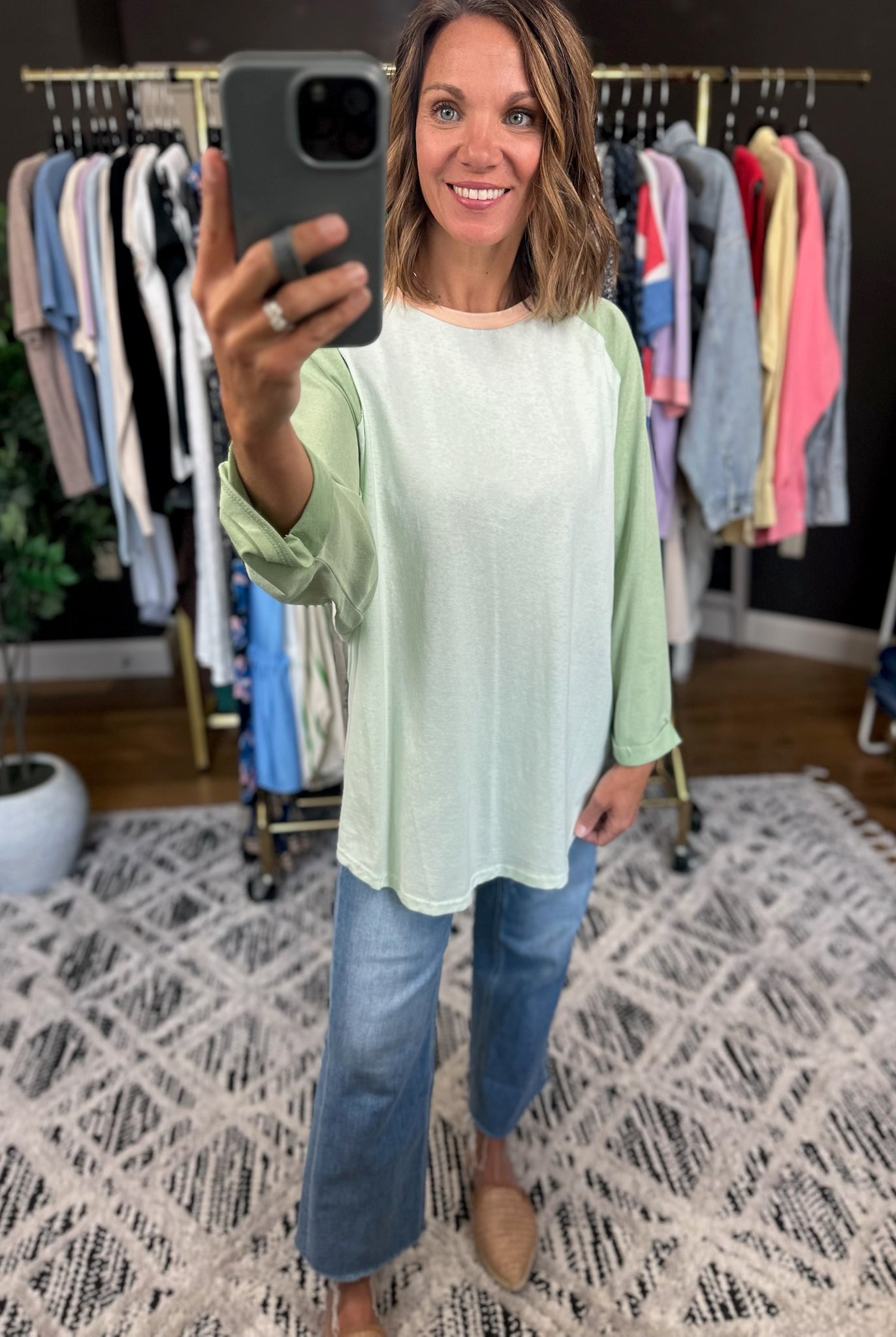 Last Look 3/4 Sleeve Dolman Top-Short Sleeves-Easel-Anna Kaytes Boutique, Women's Fashion Boutique in Grinnell, Iowa