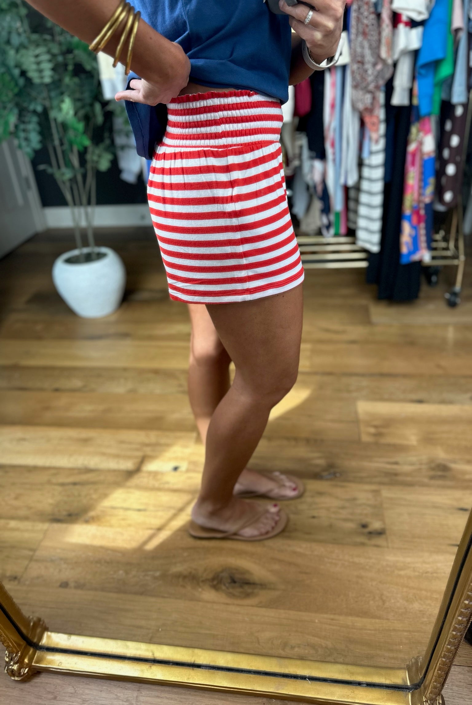 Z Supply Dawn Stripe Short-Shorts-Z Supply-Anna Kaytes Boutique, Women's Fashion Boutique in Grinnell, Iowa