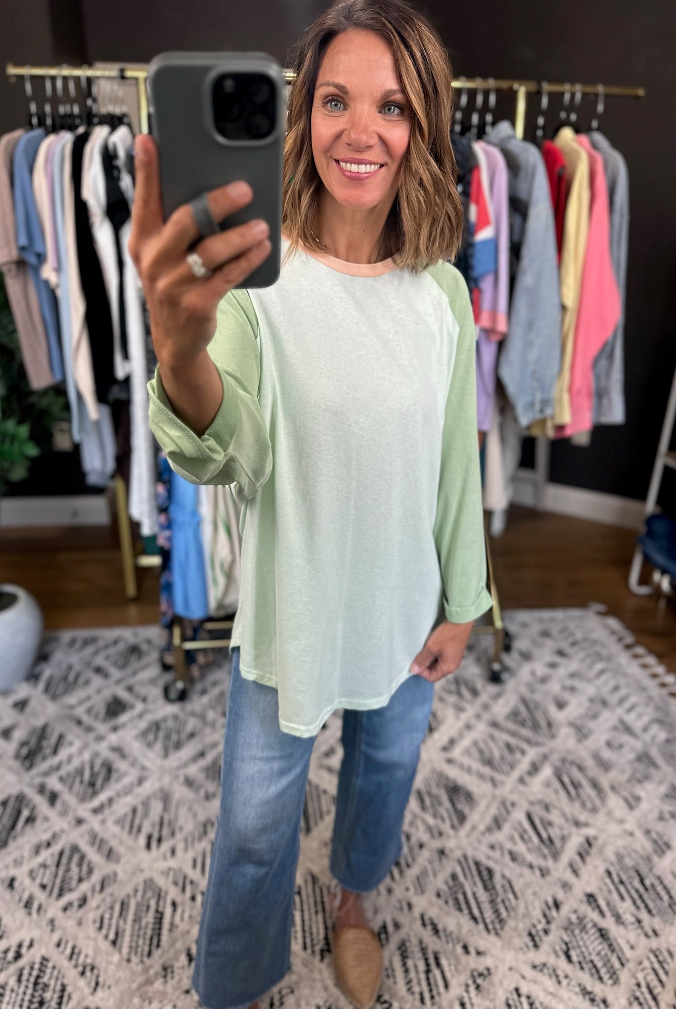 Last Look 3/4 Sleeve Dolman Top-Short Sleeves-Easel-Anna Kaytes Boutique, Women's Fashion Boutique in Grinnell, Iowa