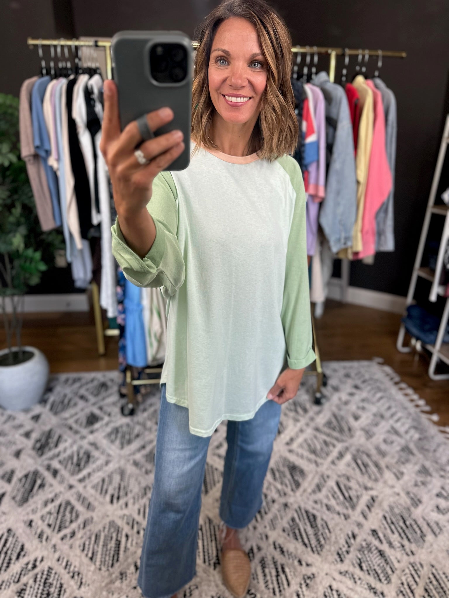 Last Look 3/4 Sleeve Dolman Top-Short Sleeves-Easel-Anna Kaytes Boutique, Women's Fashion Boutique in Grinnell, Iowa