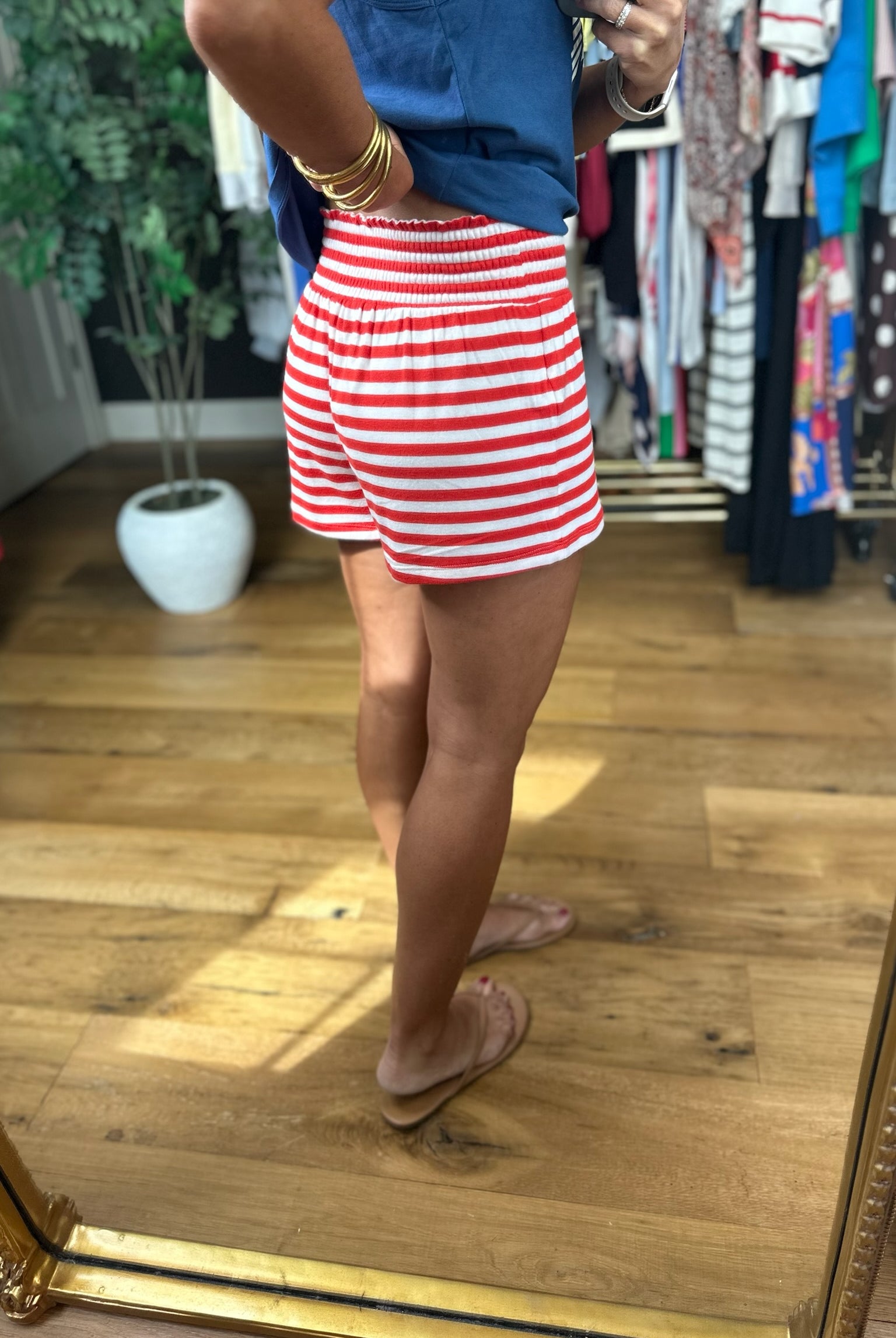 Z Supply Dawn Stripe Short-Shorts-Z Supply-Anna Kaytes Boutique, Women's Fashion Boutique in Grinnell, Iowa